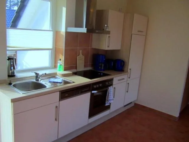 Kitchen or kitchenette in Hotel Café Wahlde Restaurant