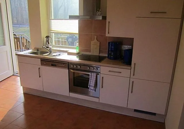 Kitchen or kitchenette in Hotel Café Wahlde Restaurant