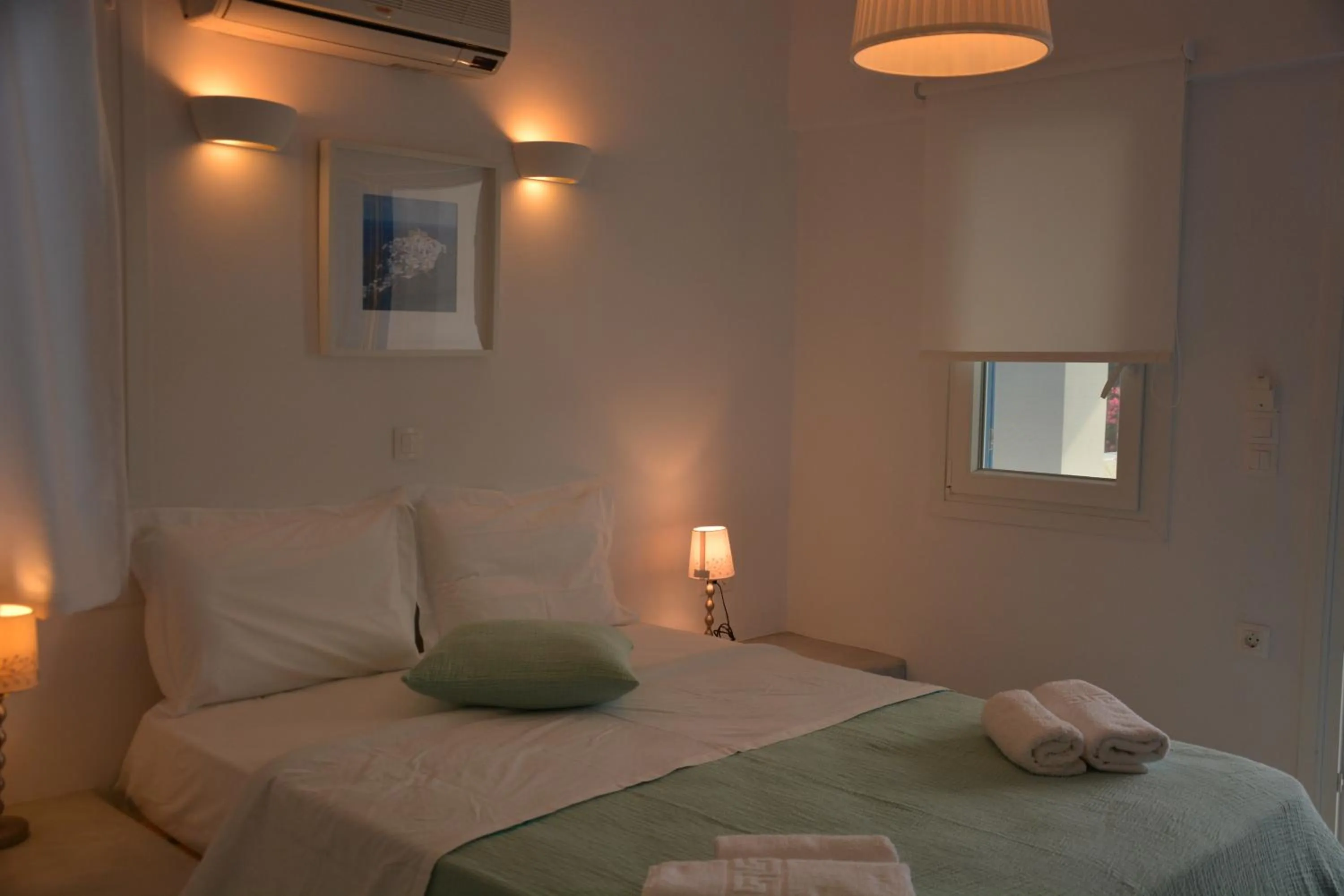 Bed in Drouga's Studios & Suites Astypalaia Greece