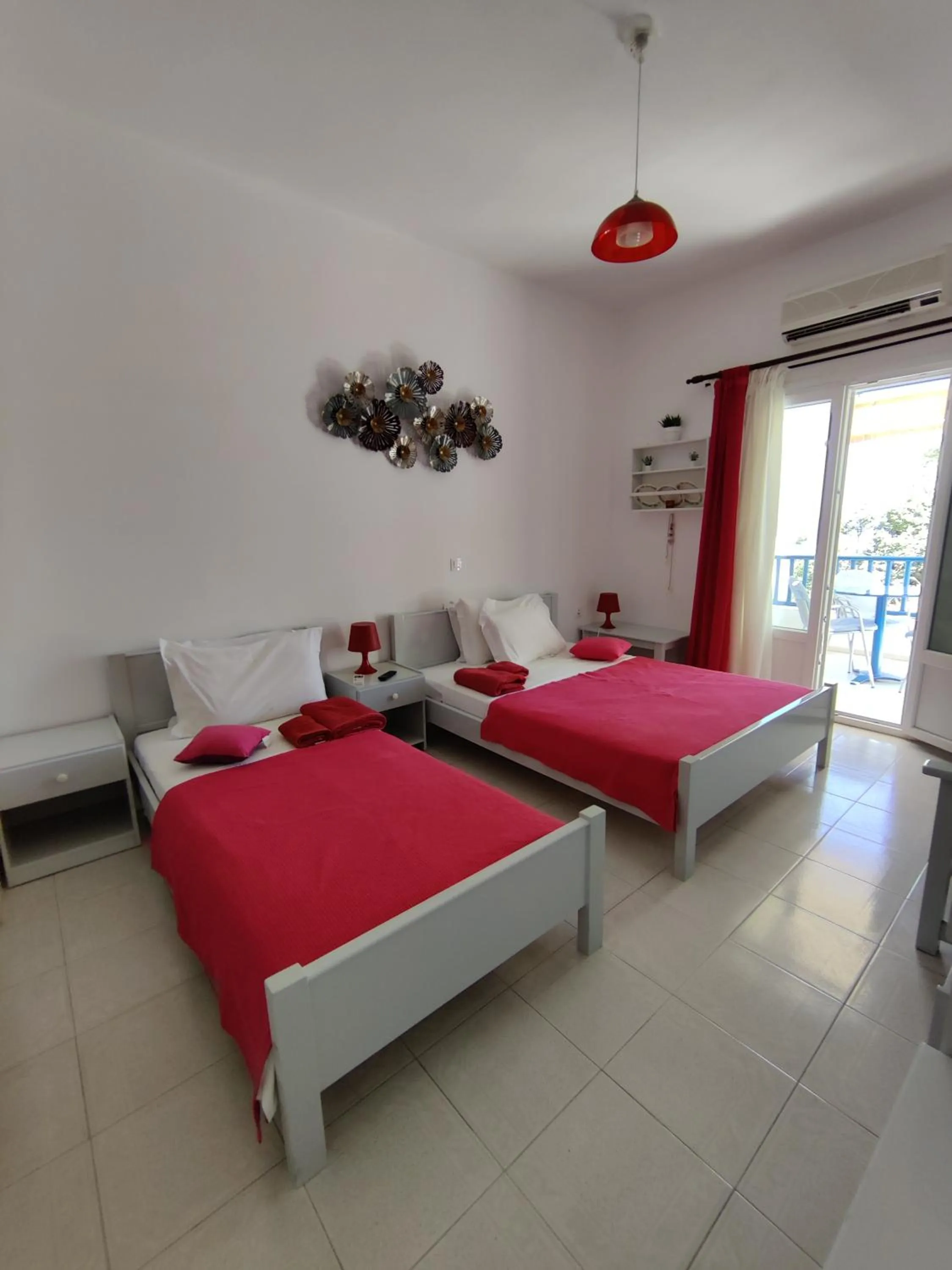 Bed in Drouga's Studios & Suites Astypalaia Greece