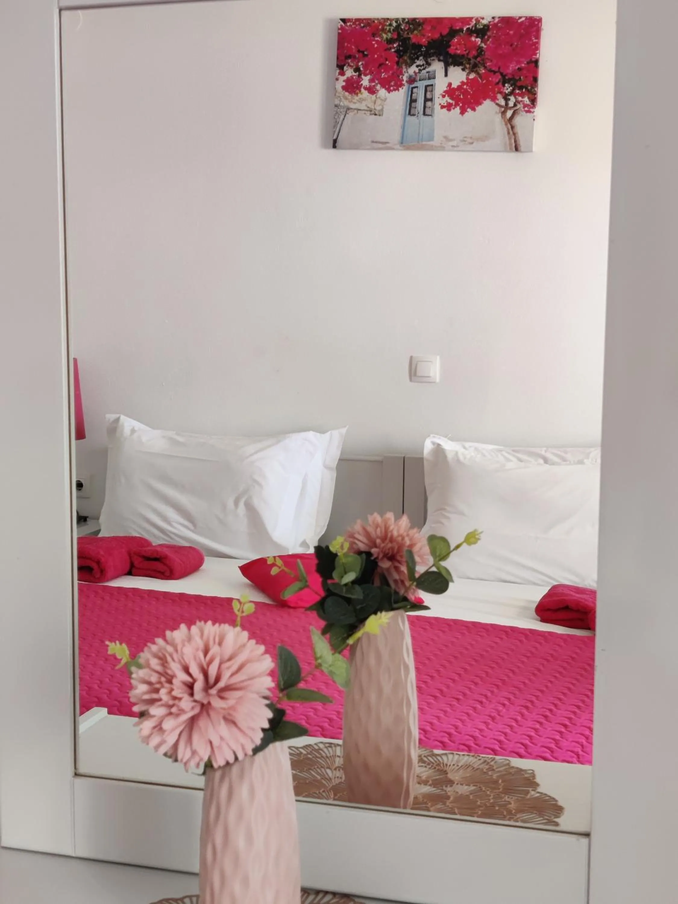 Bed in Drouga's Studios & Suites Astypalaia Greece