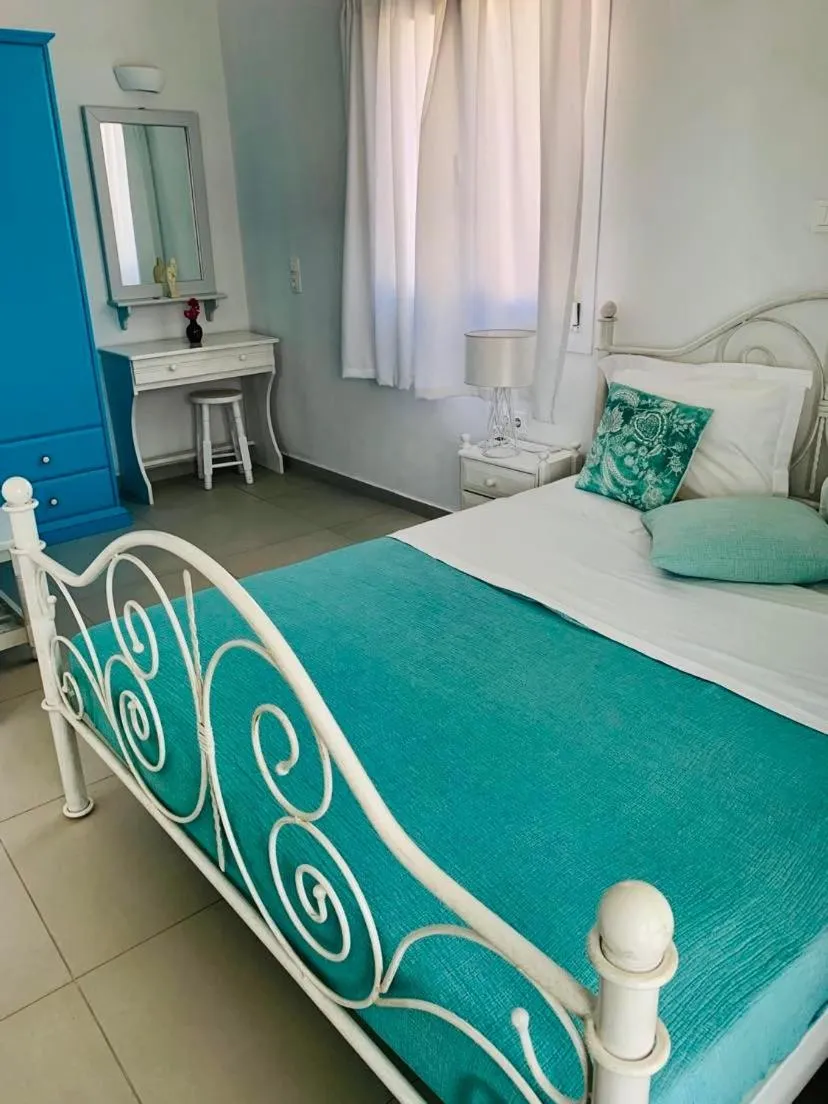 Bed in Drouga's Studios & Suites Astypalaia Greece