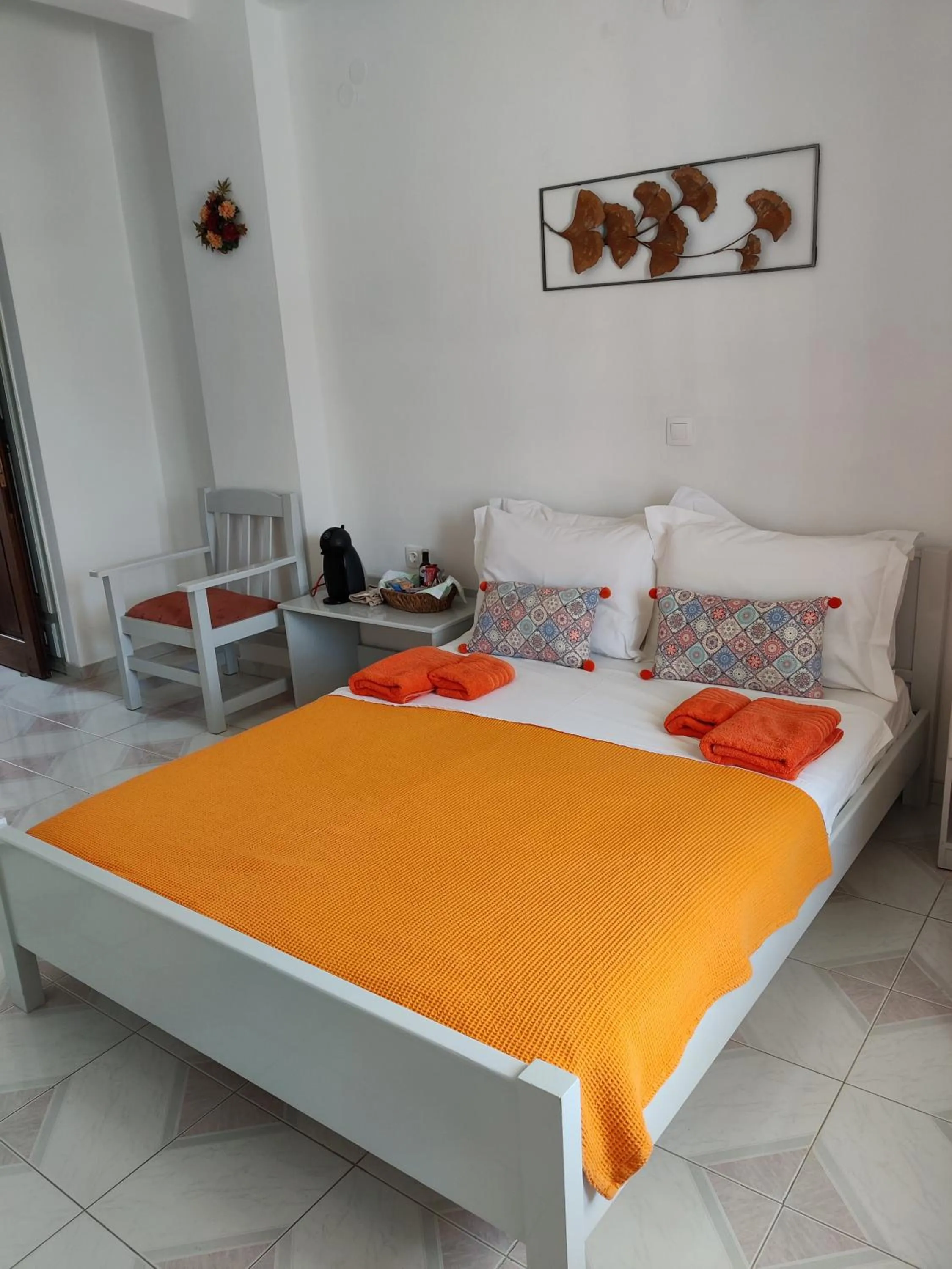 Bed in Drouga's Studios & Suites Astypalaia Greece
