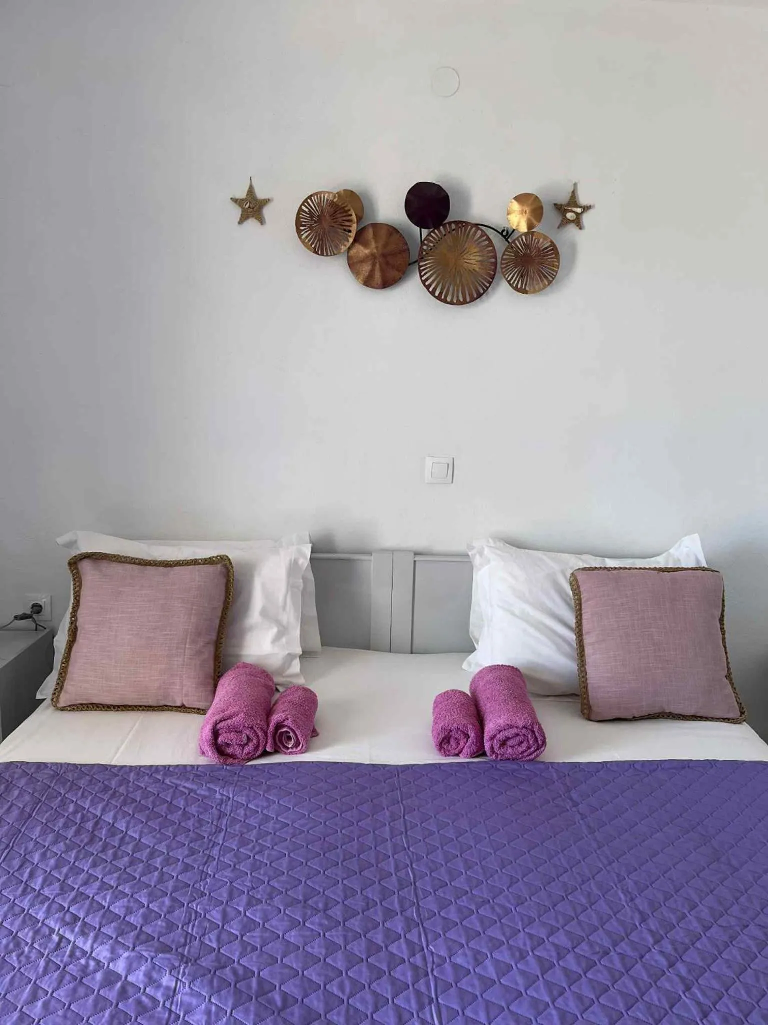 Bed in Drouga's Studios & Suites Astypalaia Greece