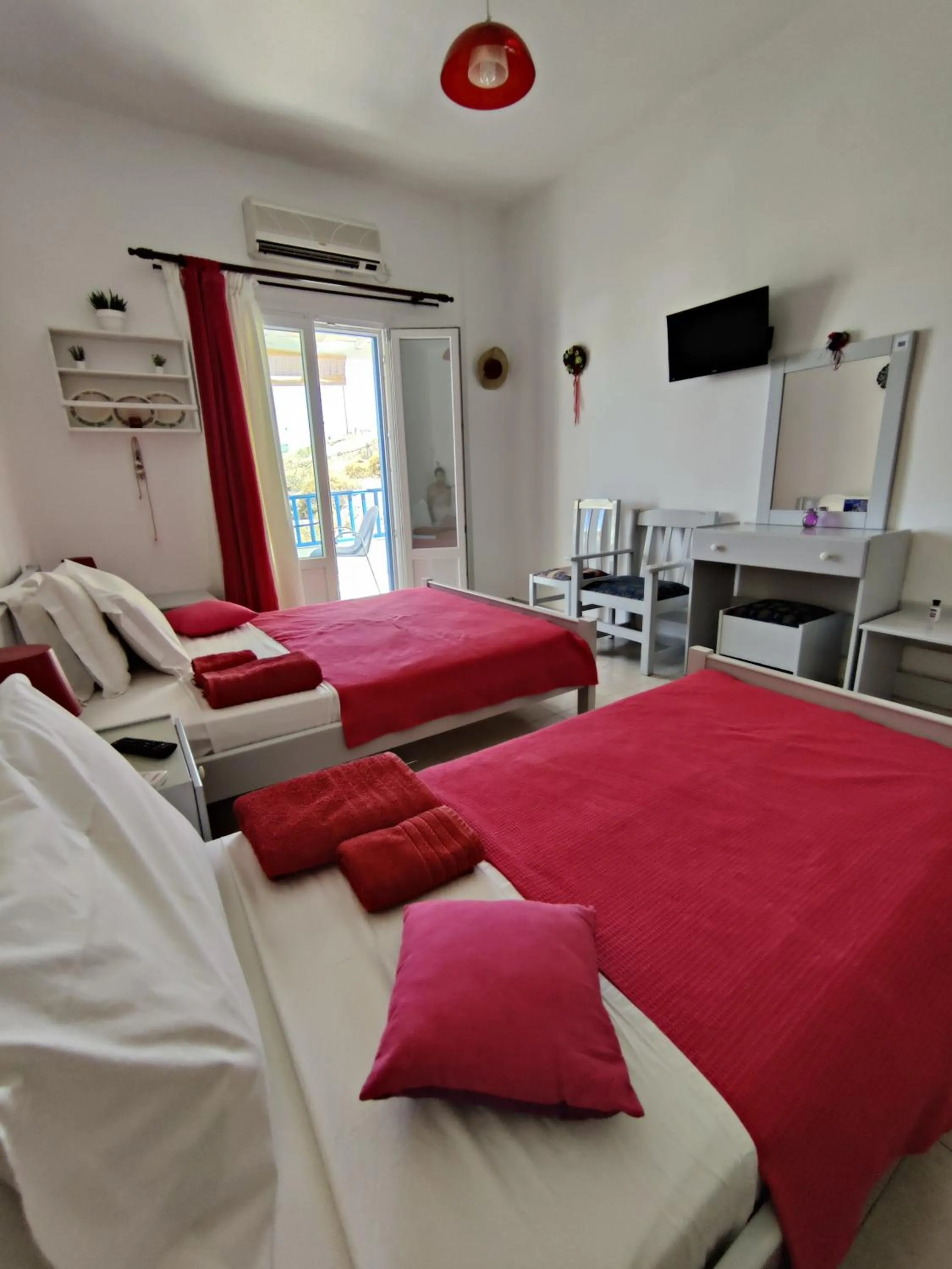 Bed in Drouga's Studios & Suites Astypalaia Greece