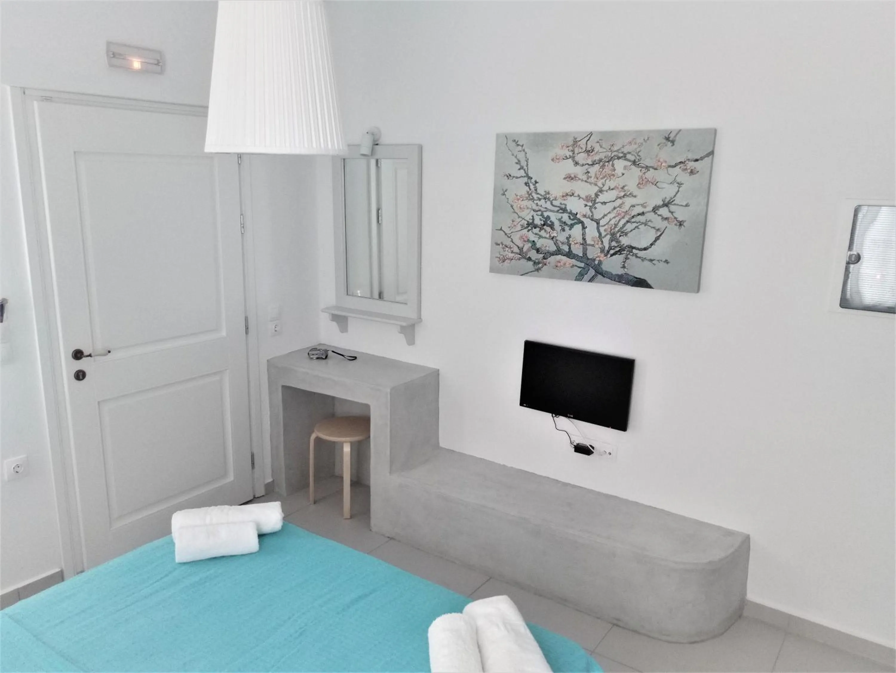 Bed in Drouga's Studios & Suites Astypalaia Greece