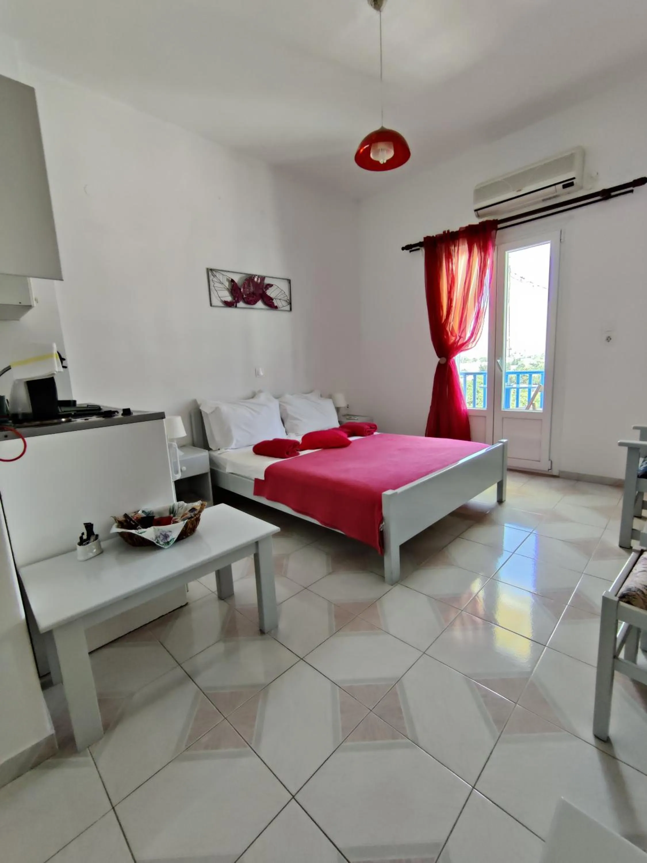 Bed in Drouga's Studios & Suites Astypalaia Greece