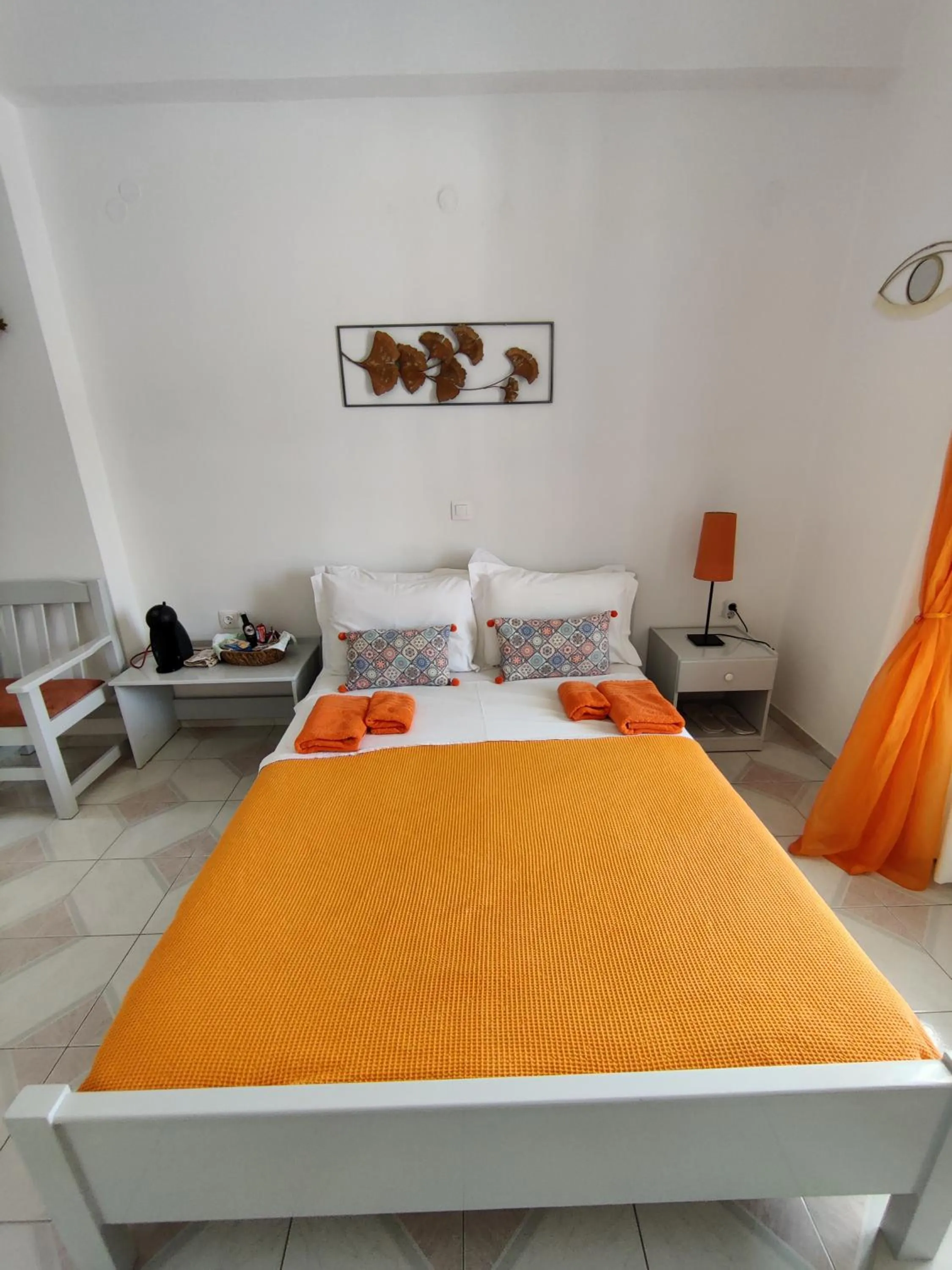 Bed in Drouga's Studios & Suites Astypalaia Greece