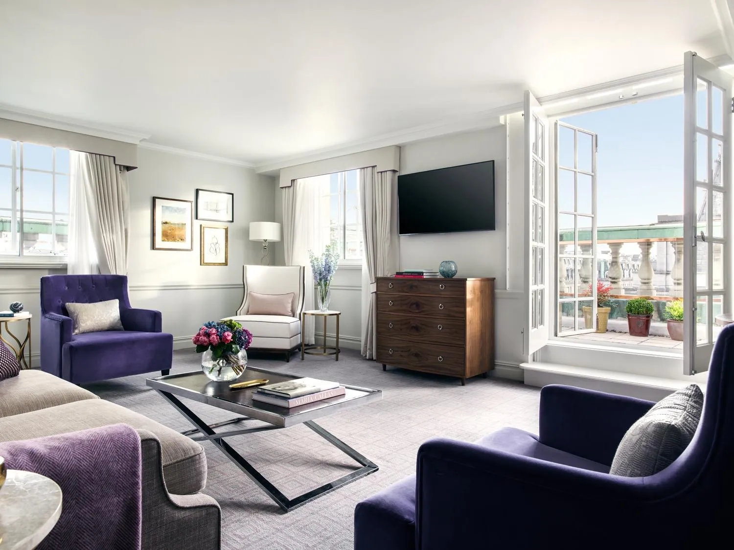 Living room in The Langham London