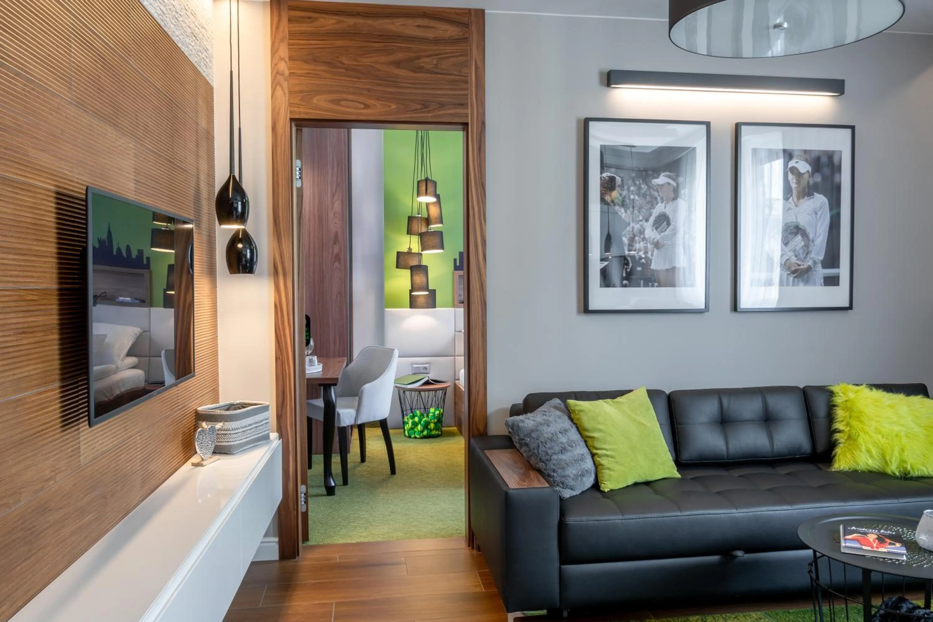 Living room in AGA Tenis Apartments by Radwańska