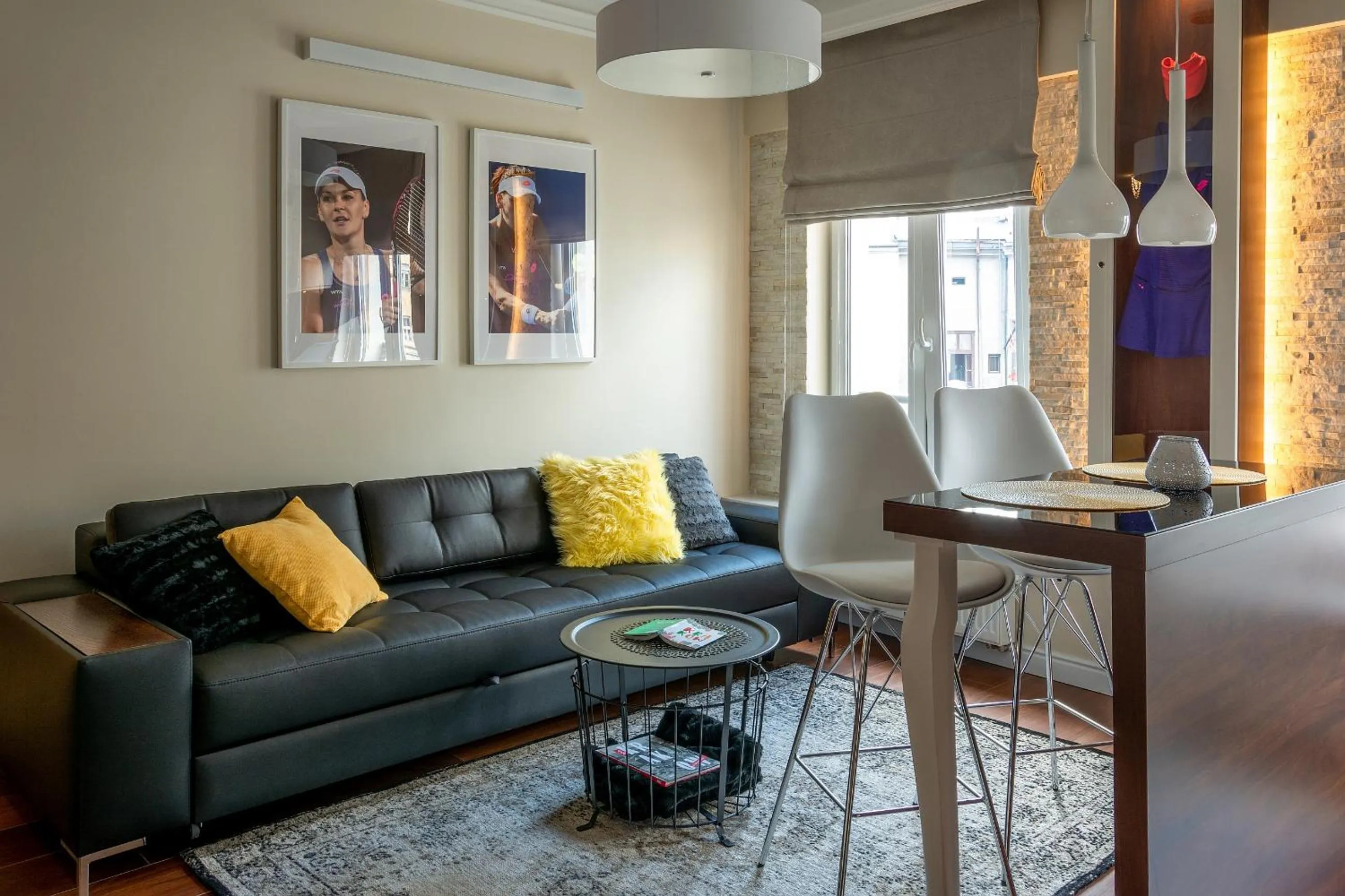 Living room in AGA Tenis Apartments by Radwańska