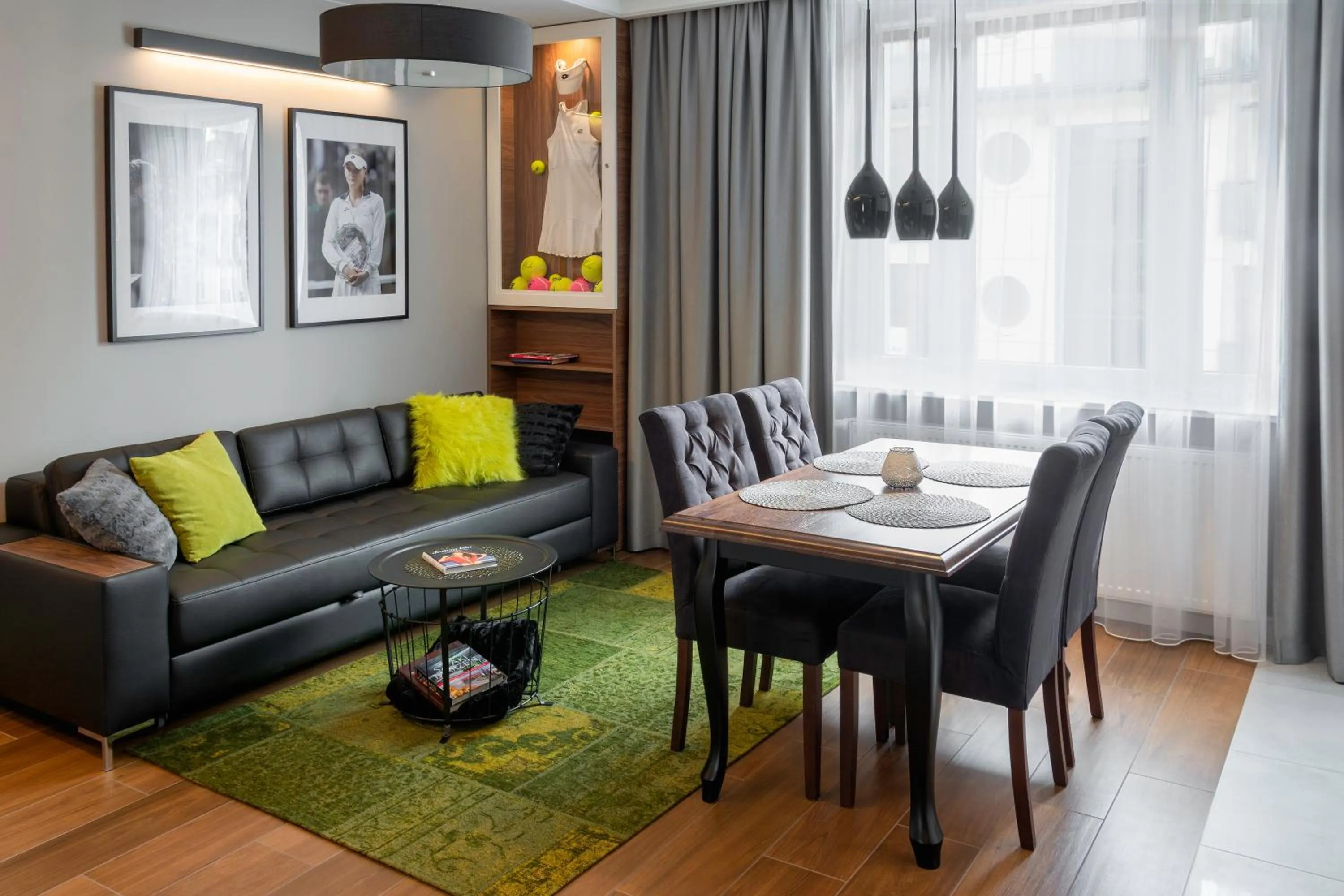 Living room in AGA Tenis Apartments by Radwańska