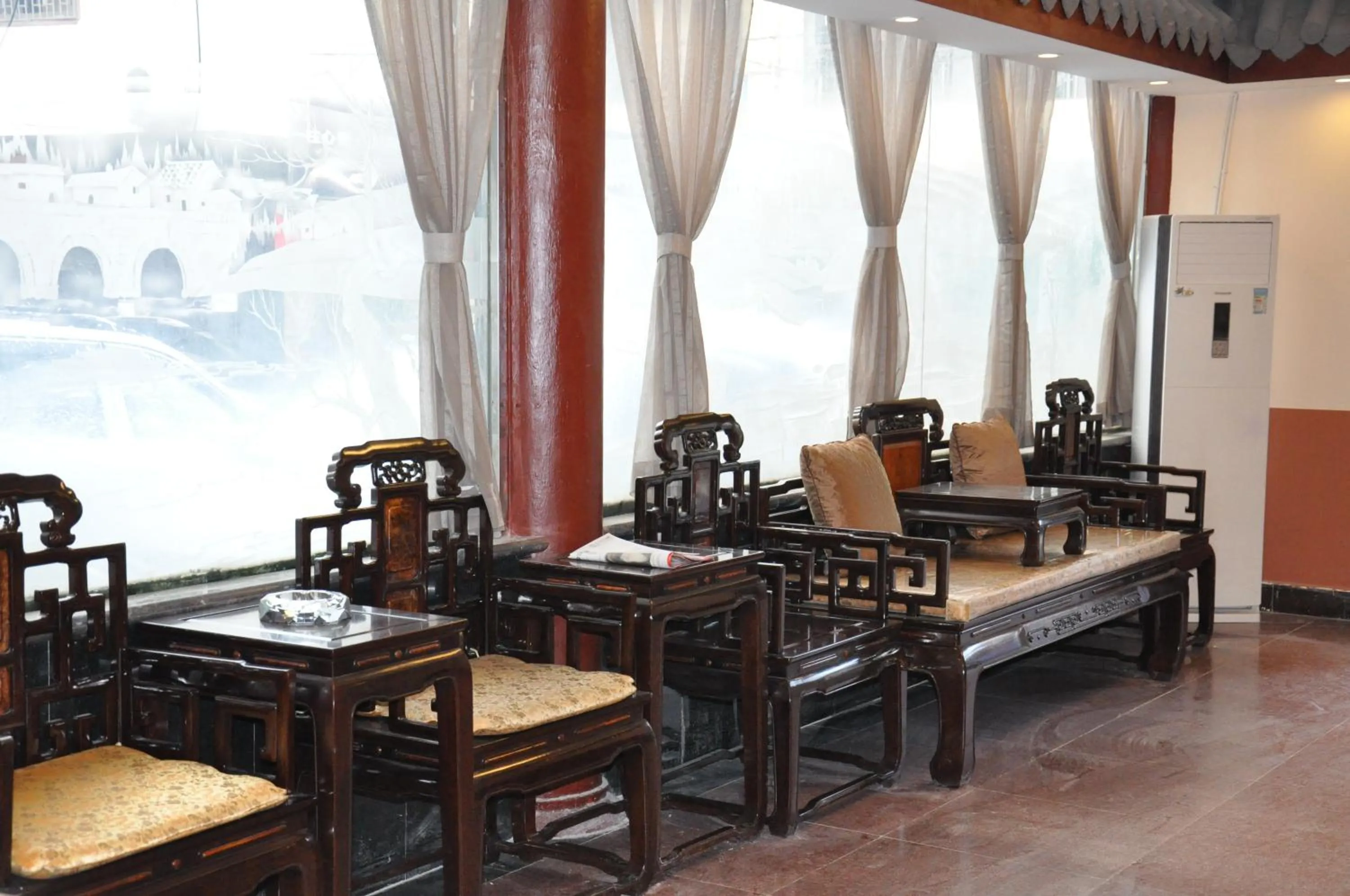 Lobby or reception in Holly's Hostel