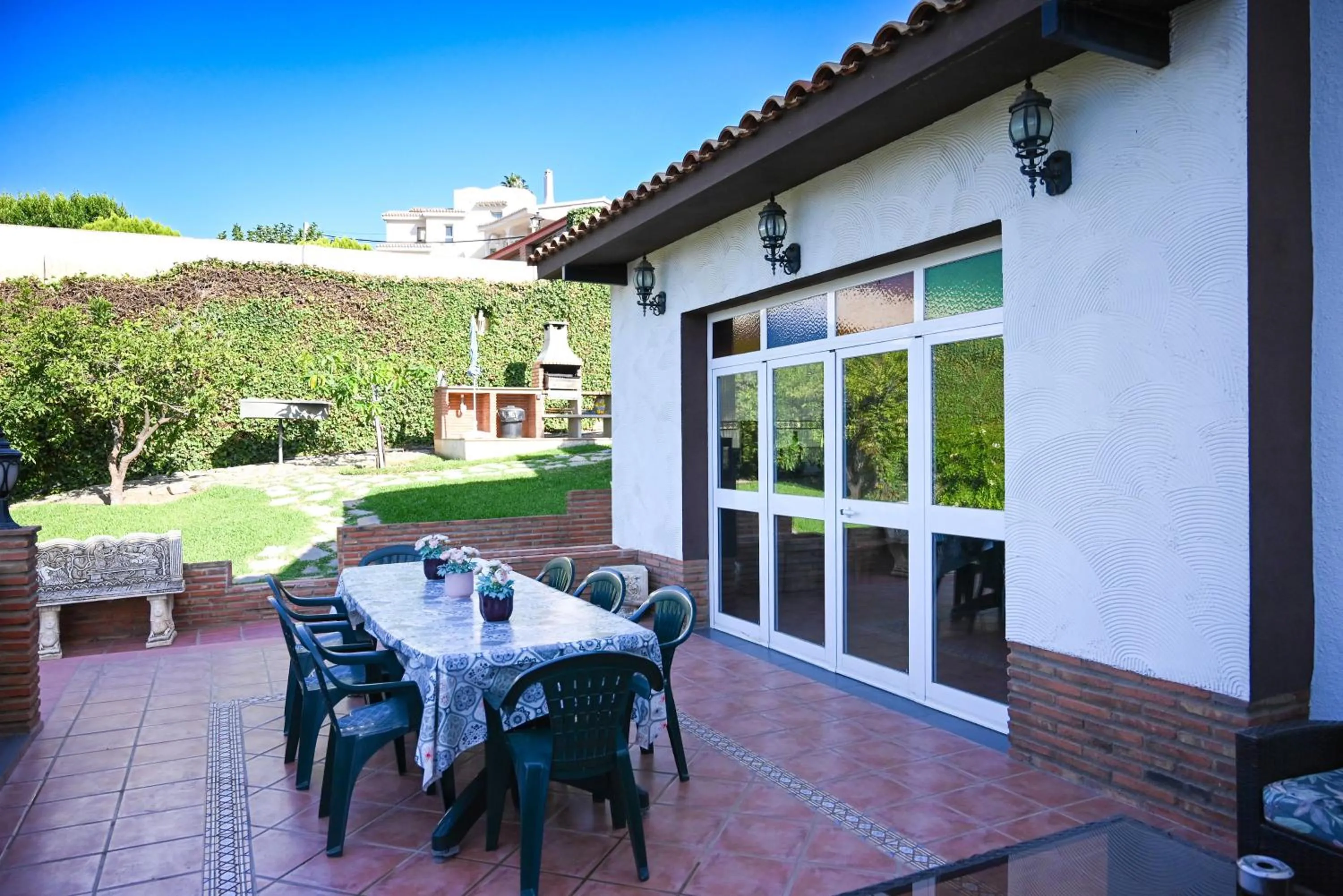 Balcony/Terrace in Villa Peralta, heated and private pool ,near beach and golf !
