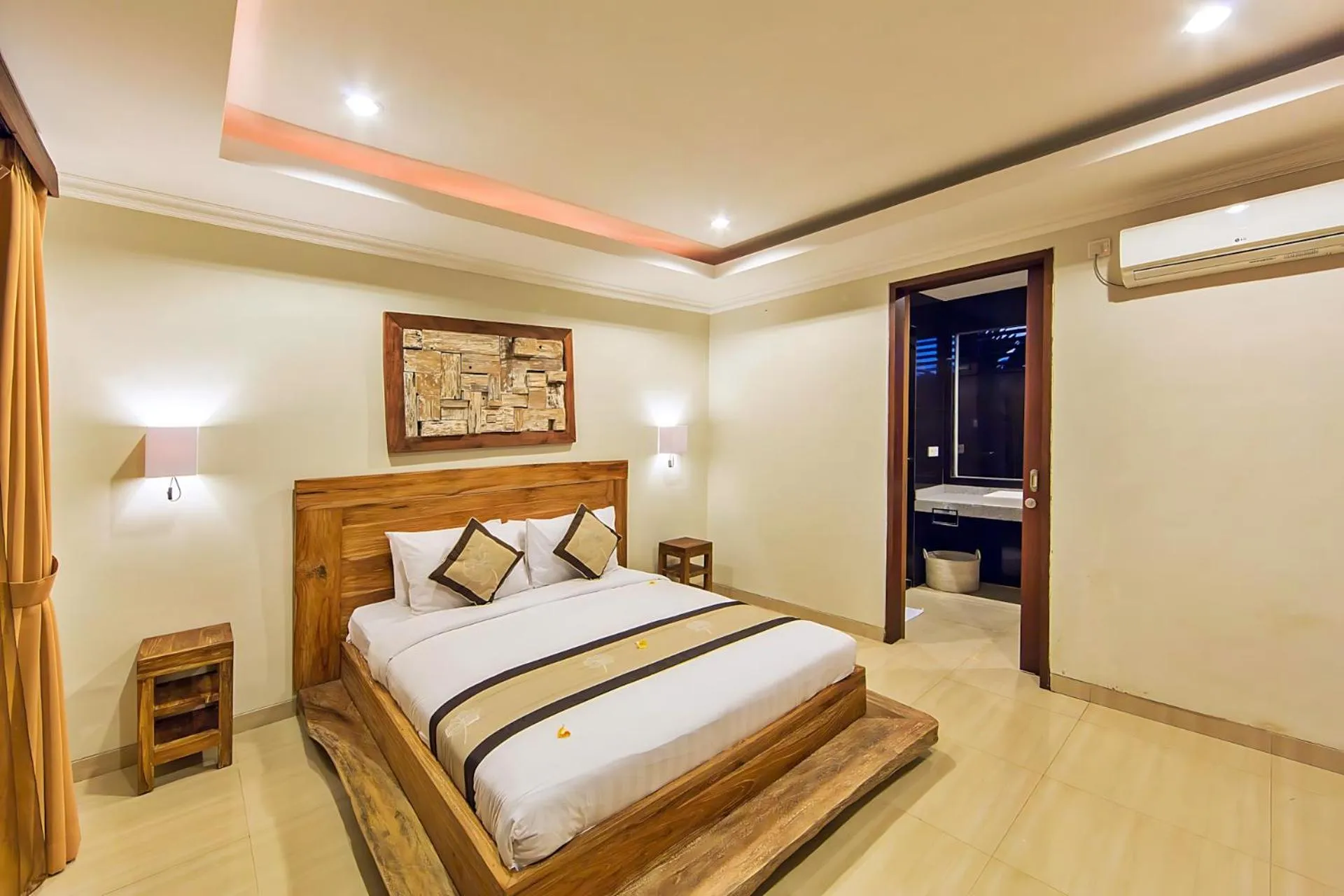 Bedroom, Bed in White Lotus Villas Seminyak