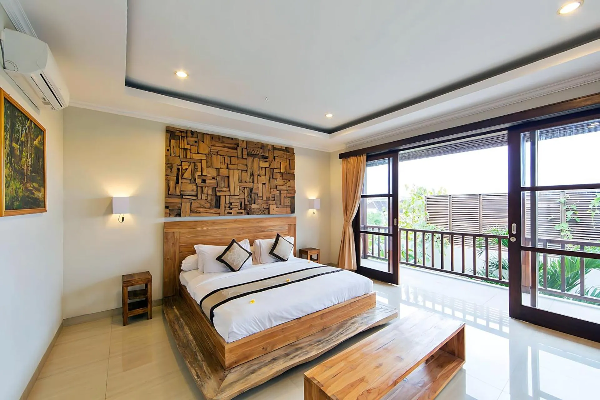 Bedroom, Bed in White Lotus Villas Seminyak