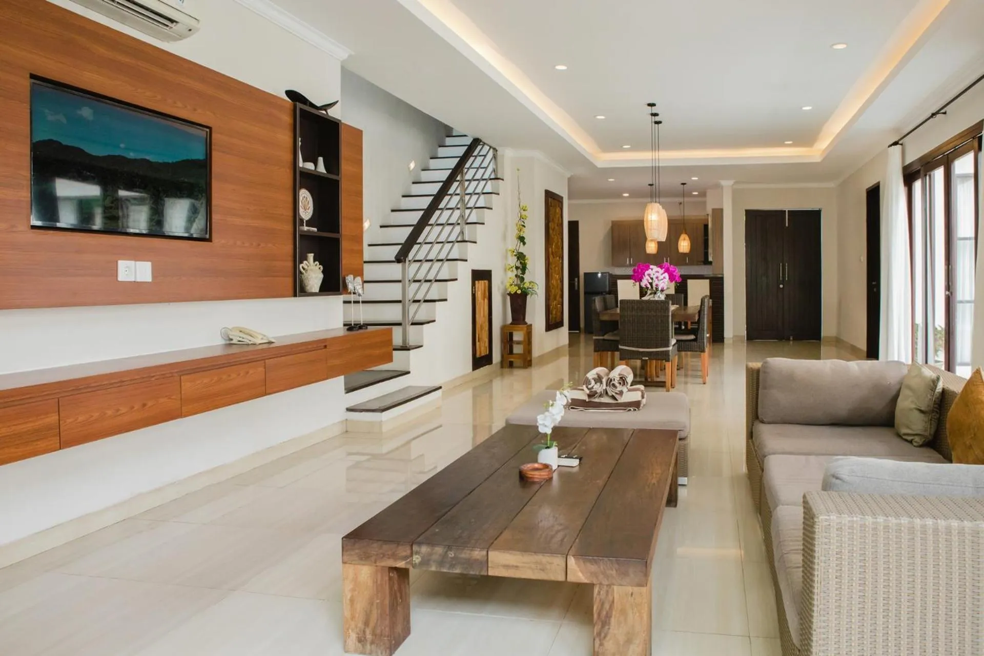 Living room in White Lotus Villas Seminyak