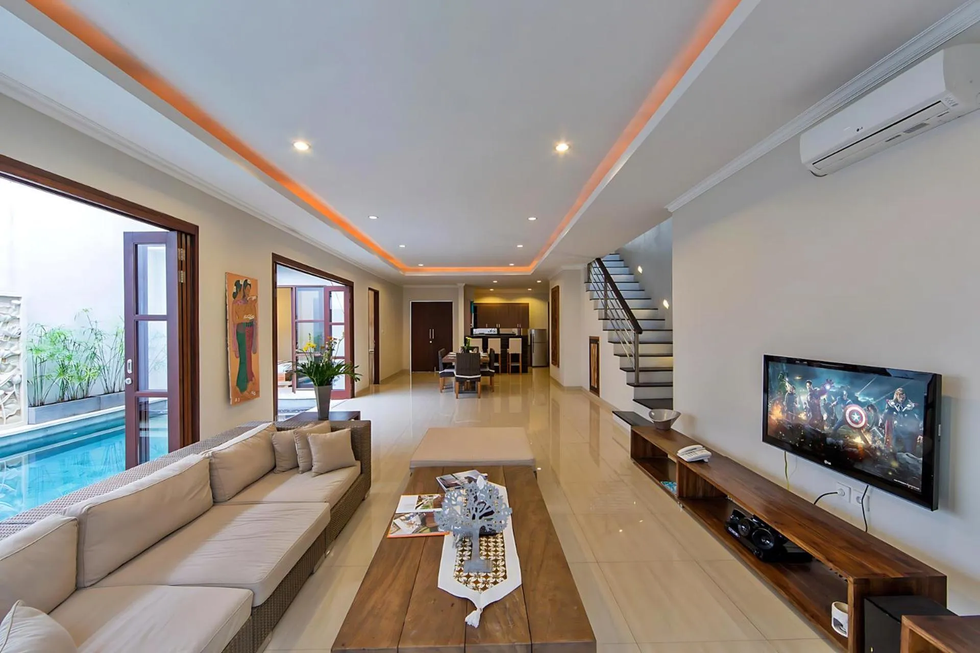 Living room in White Lotus Villas Seminyak