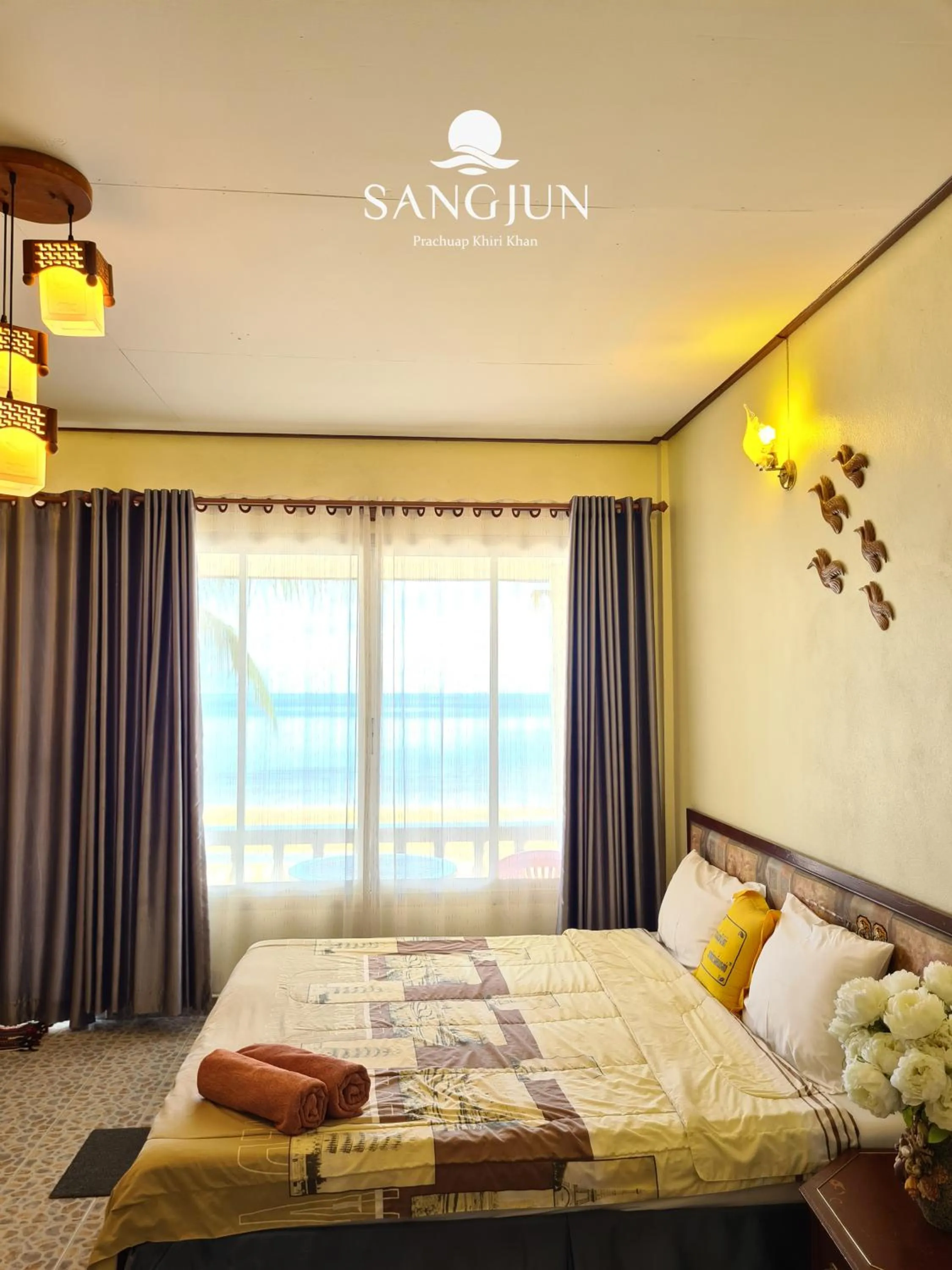 Bed in Sangjun On Beach Resort