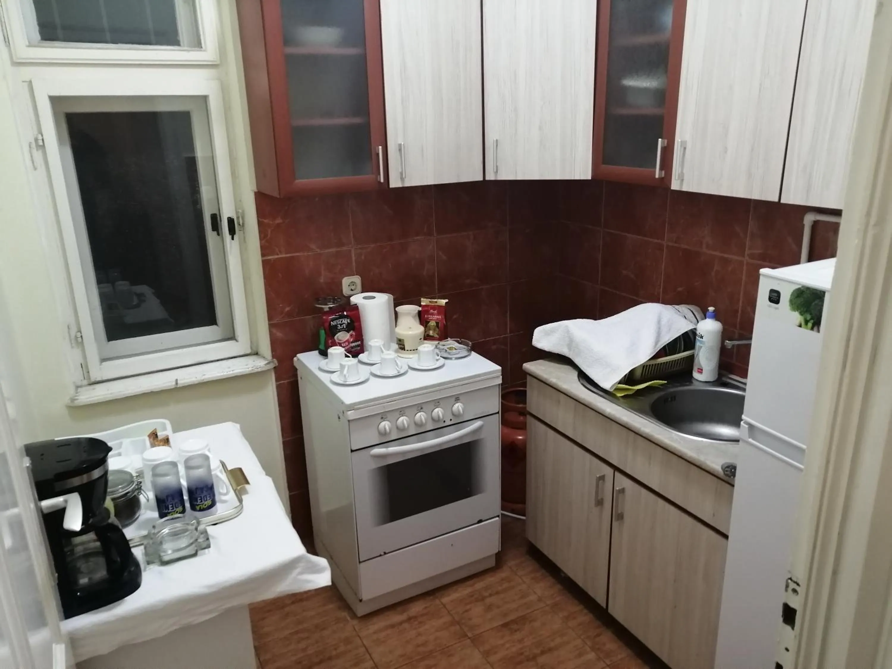 Kitchen or kitchenette in Guest House Prilep
