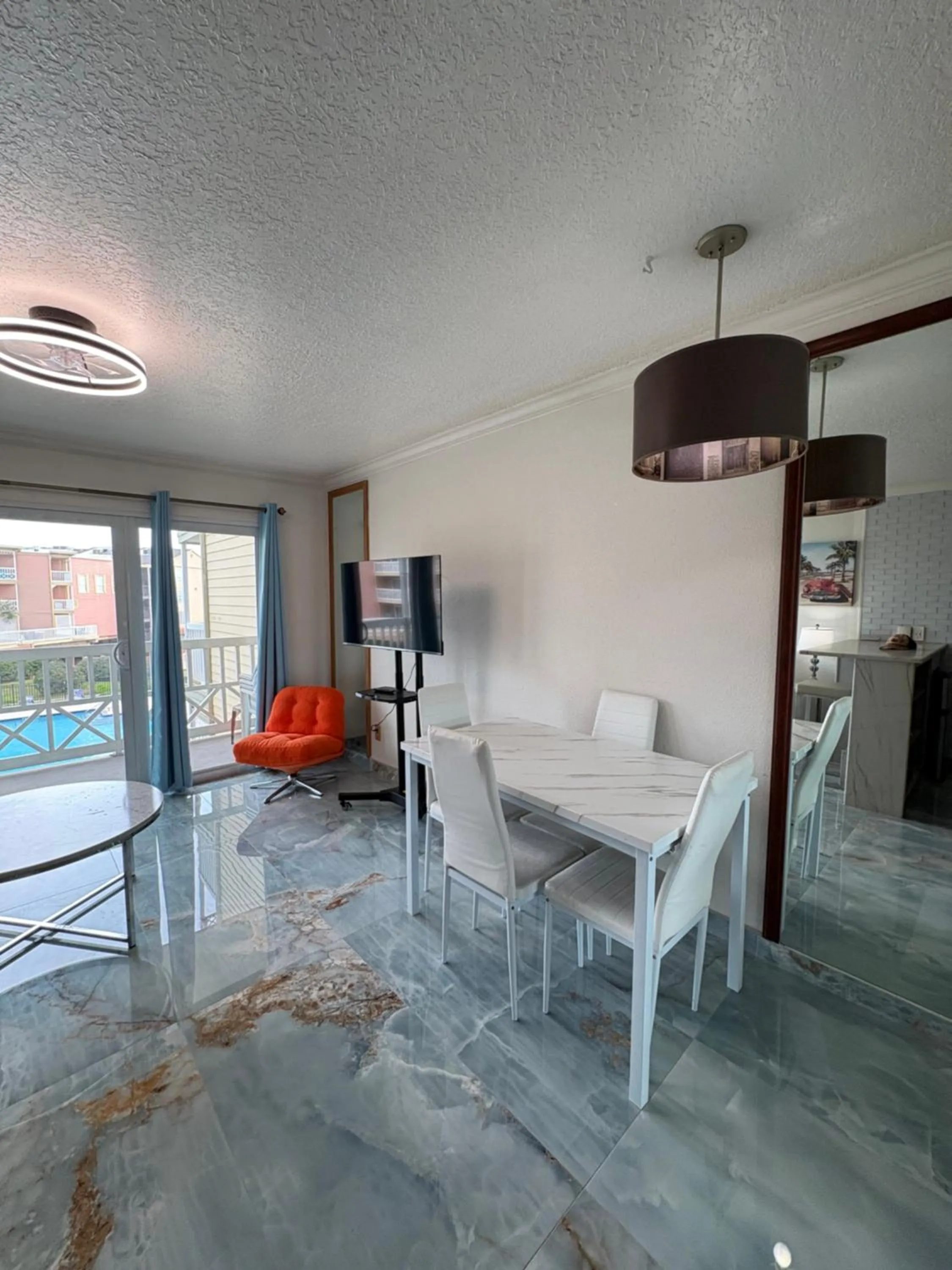 Dining area in The Galveston Victorian Condo