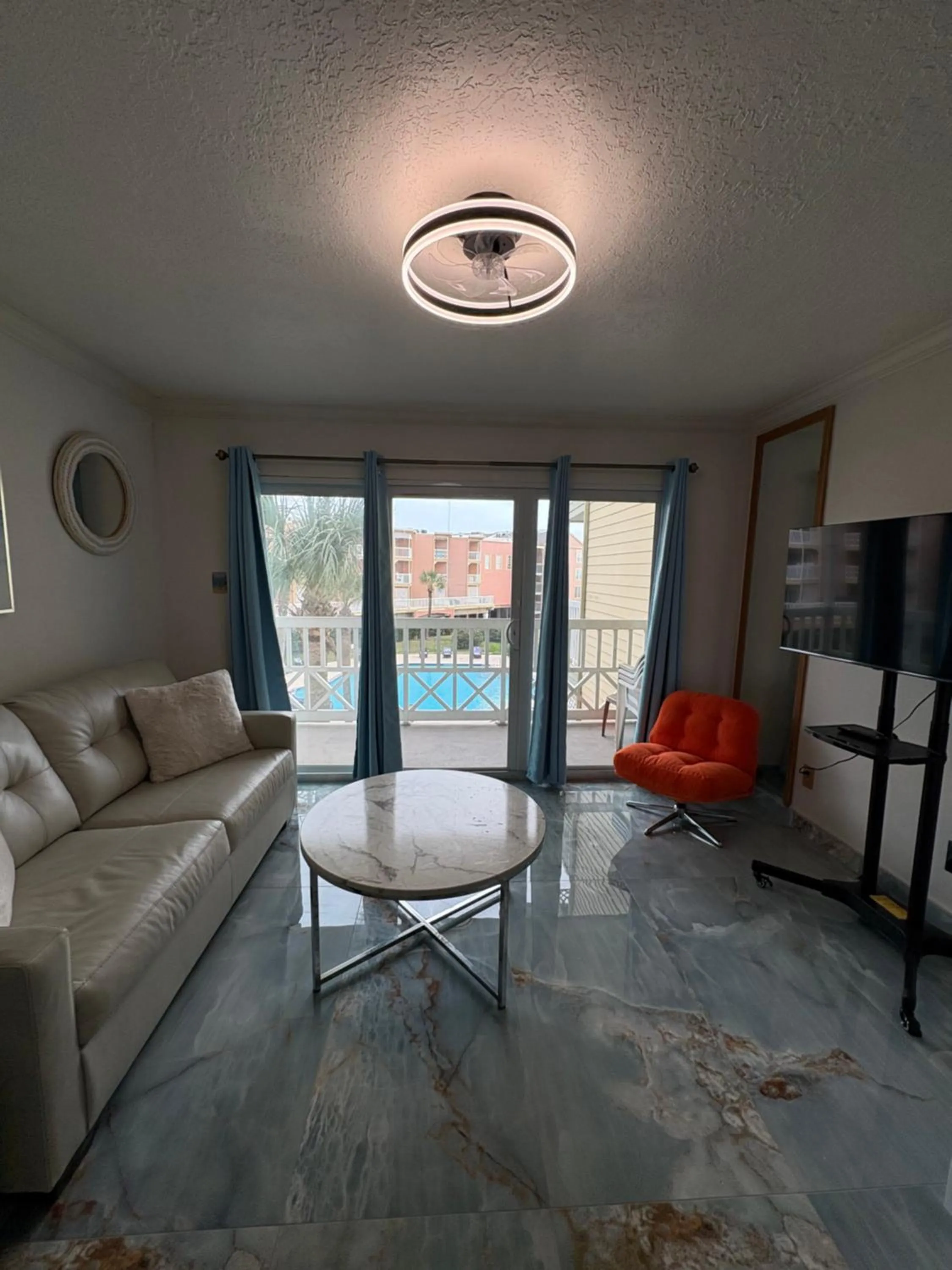 Living room in The Galveston Victorian Condo