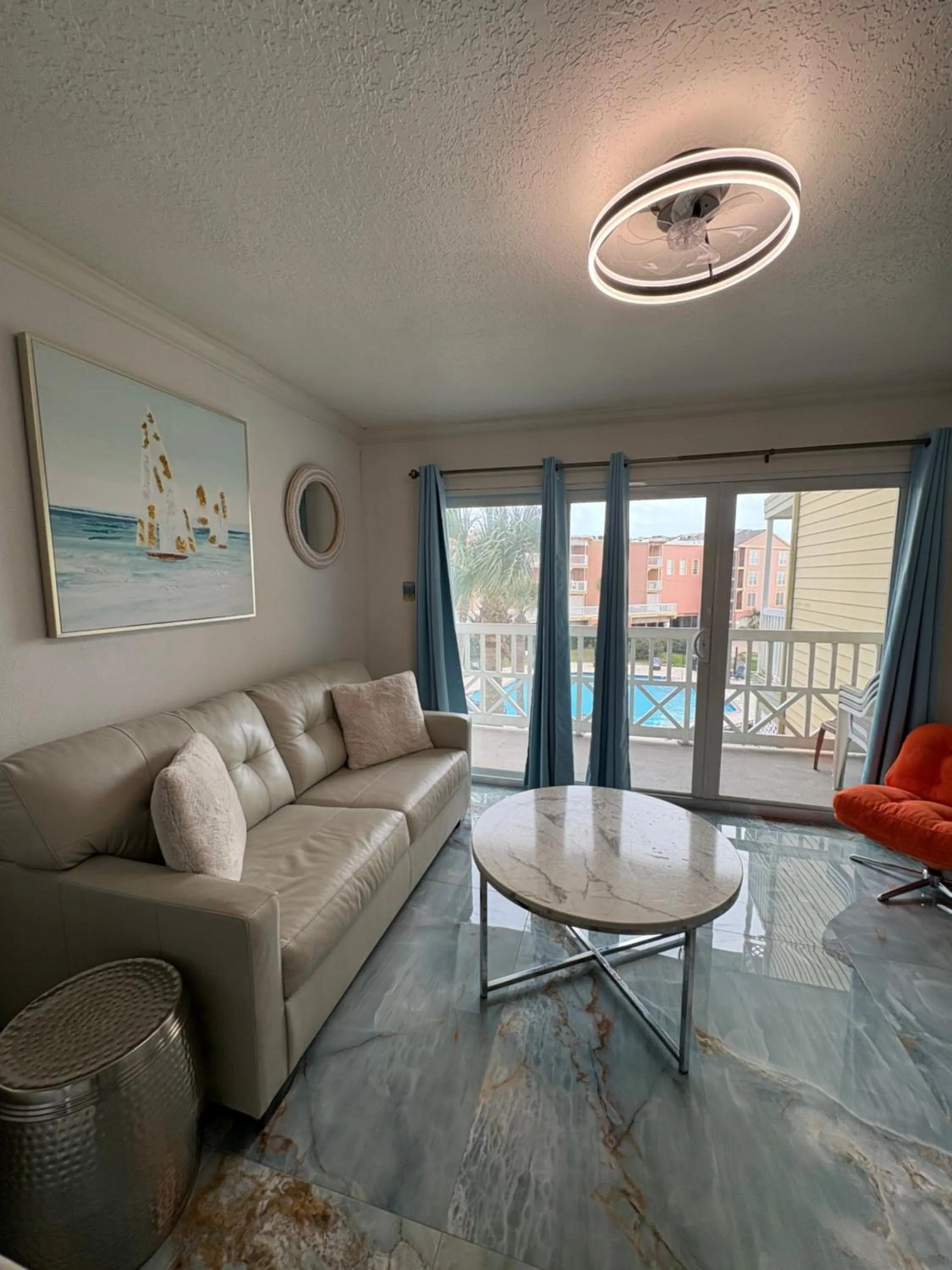 Living room in The Galveston Victorian Condo