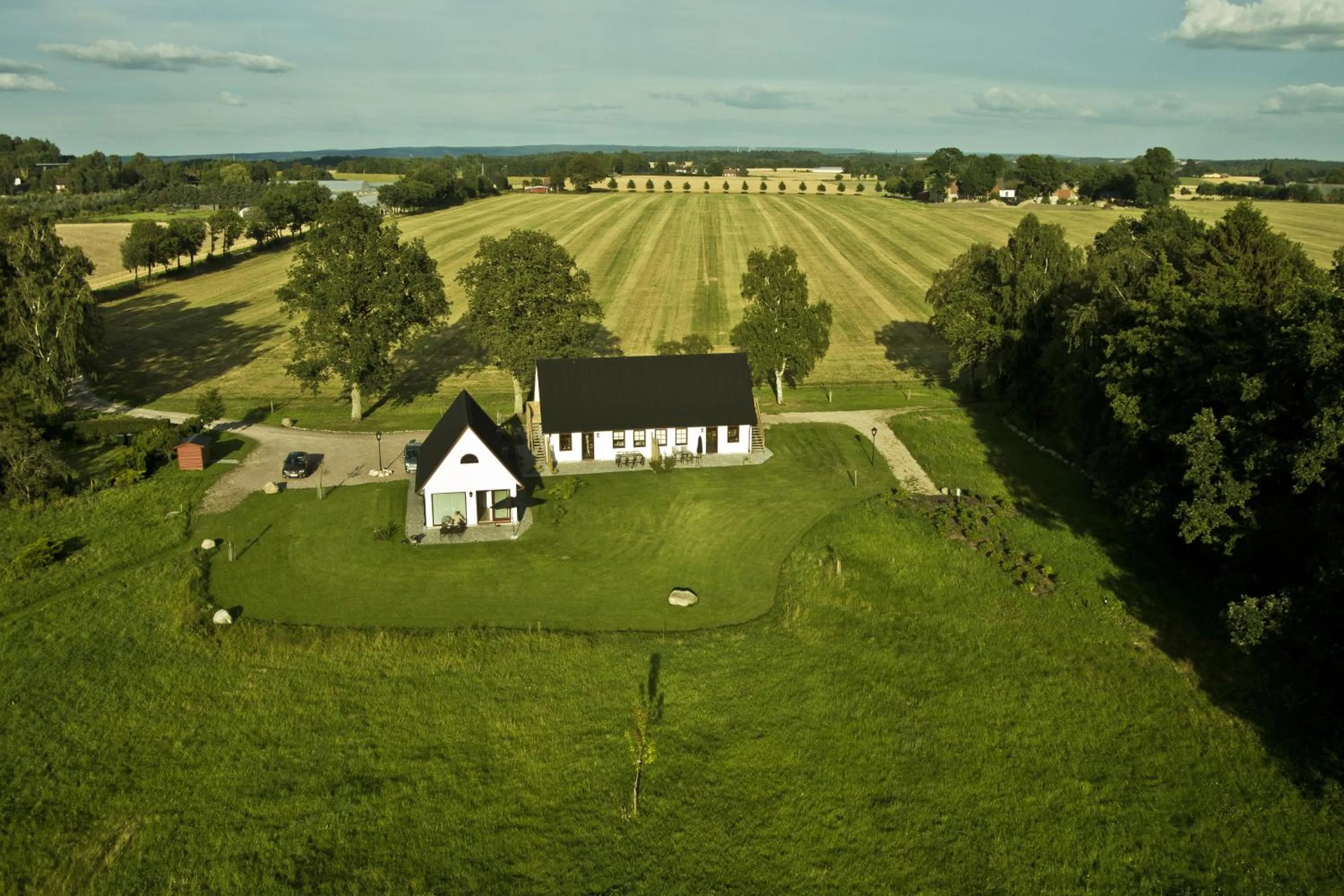 Bird's eye view in Hjortsby Torp