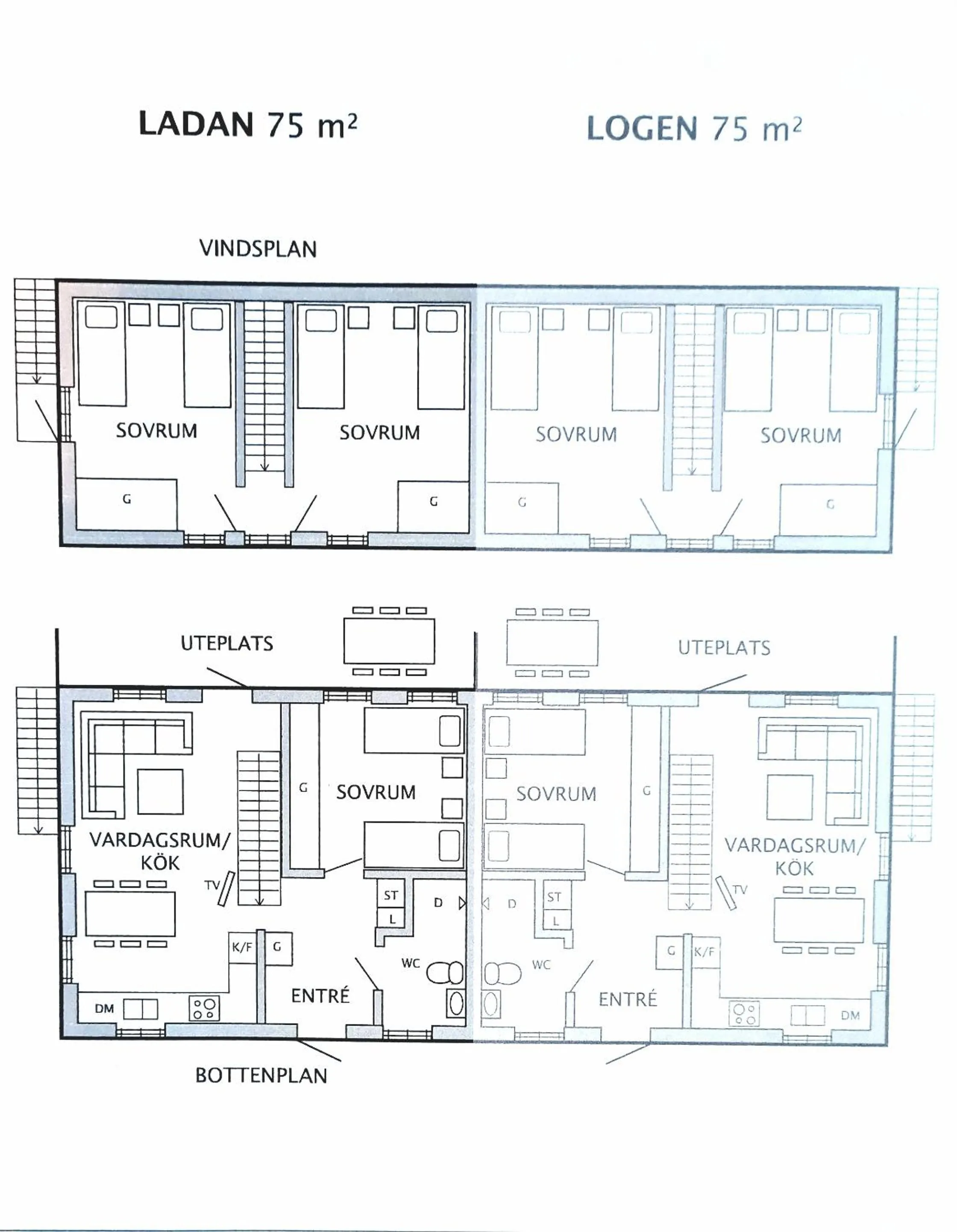 Floor plan in Hjortsby Torp