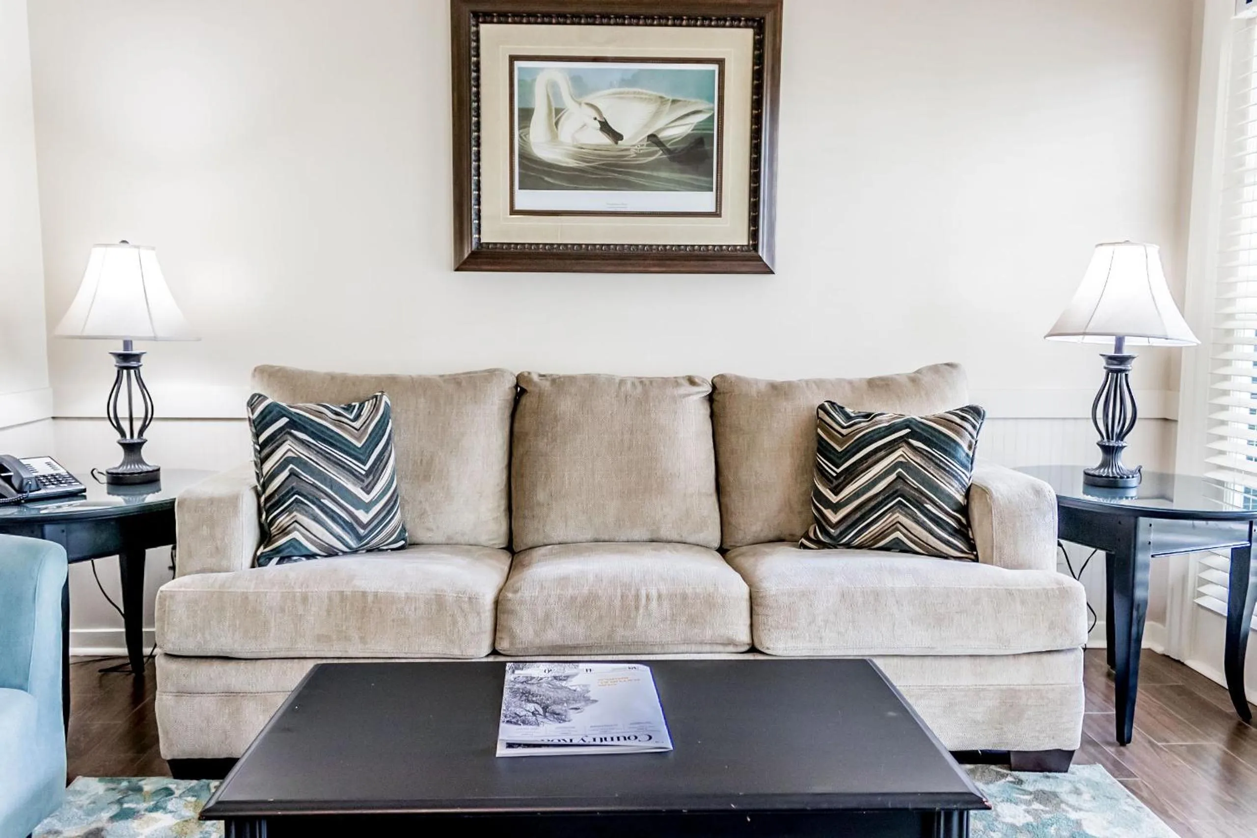 Living room in The Lodge at The Bluffs