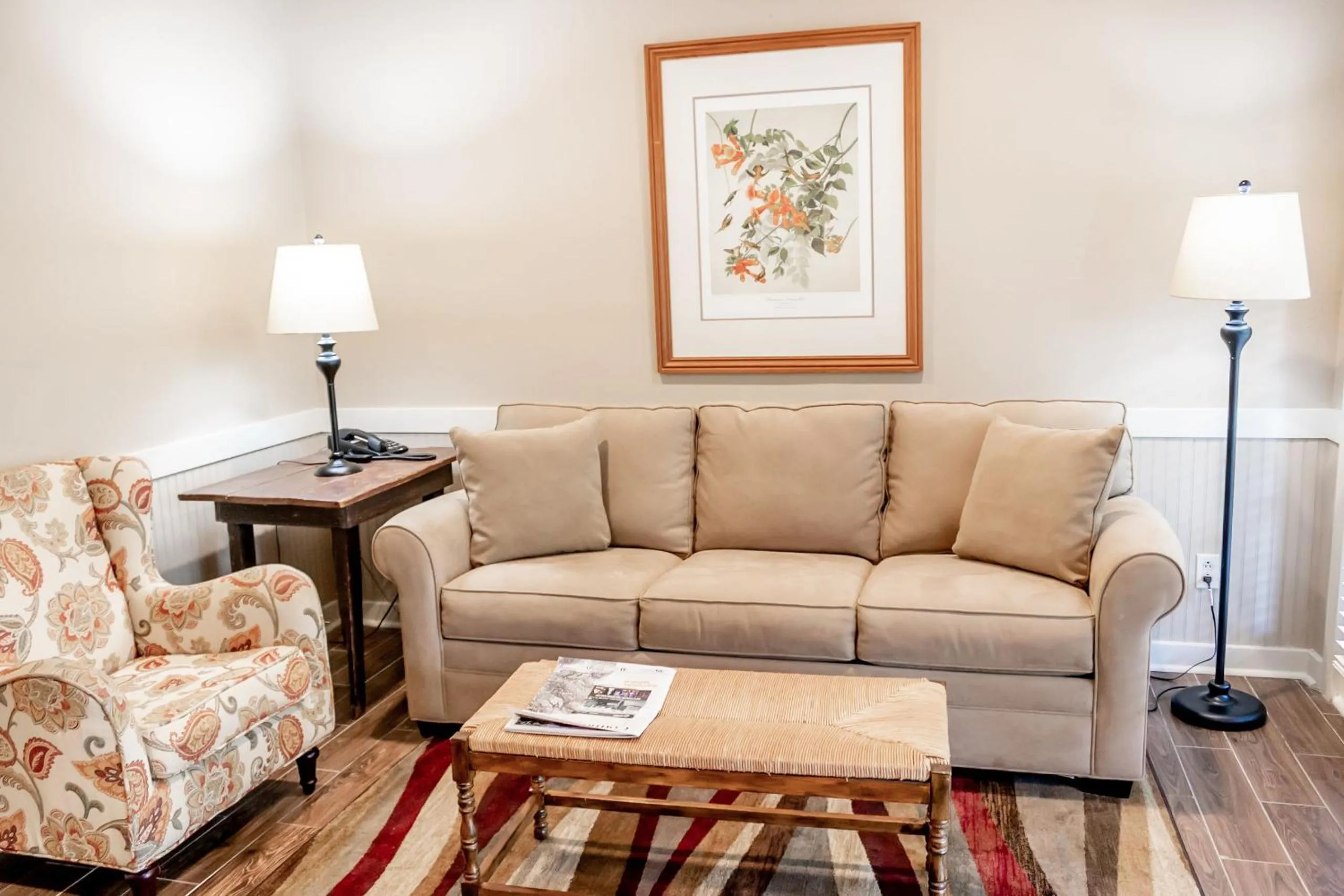 Living room in The Lodge at The Bluffs