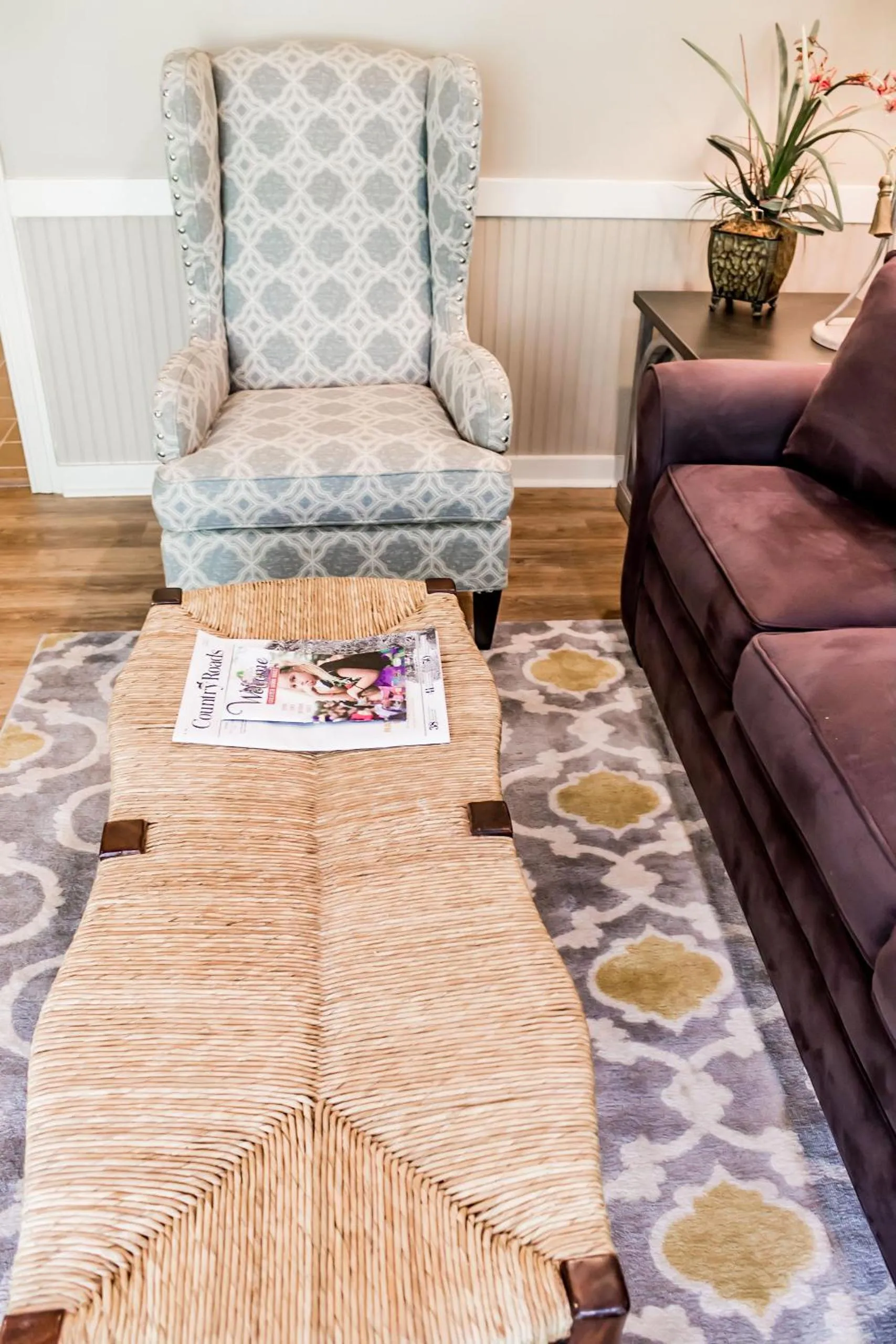 Living room in The Lodge at The Bluffs