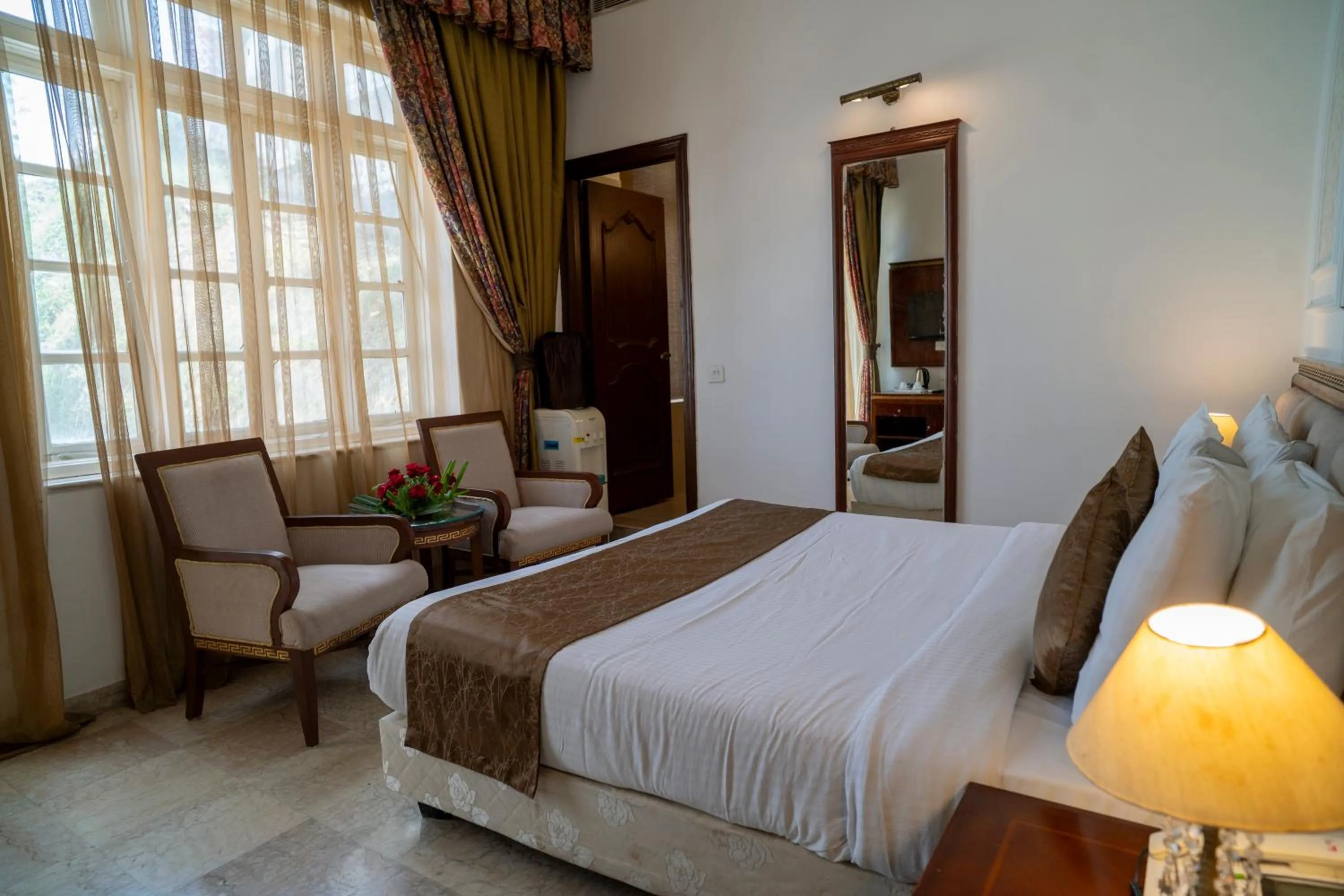 Bed in Hotel Merwara Estate- A Luxury Heritage Resort