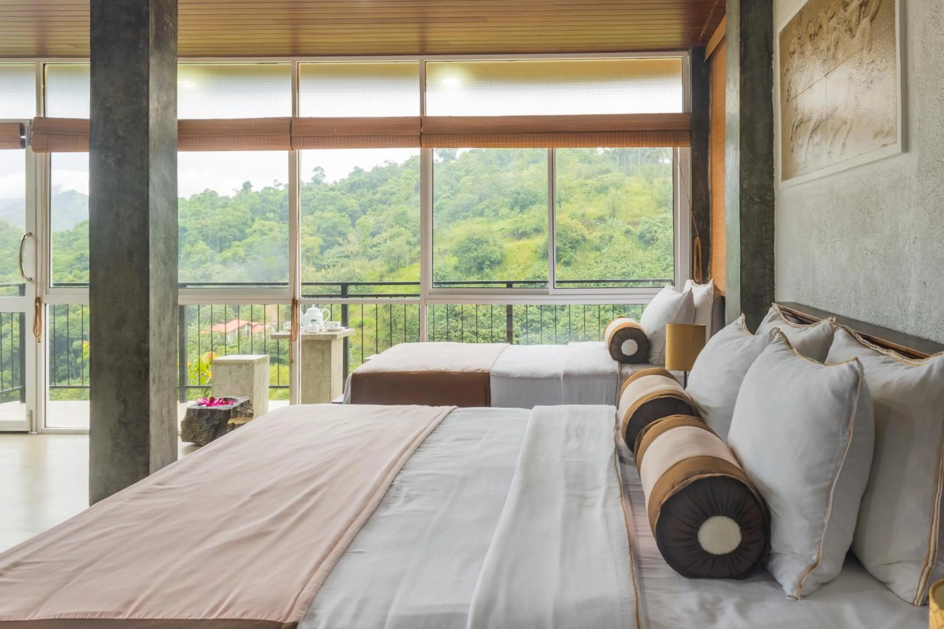 Bed in Kandy Victoria Eco Resort