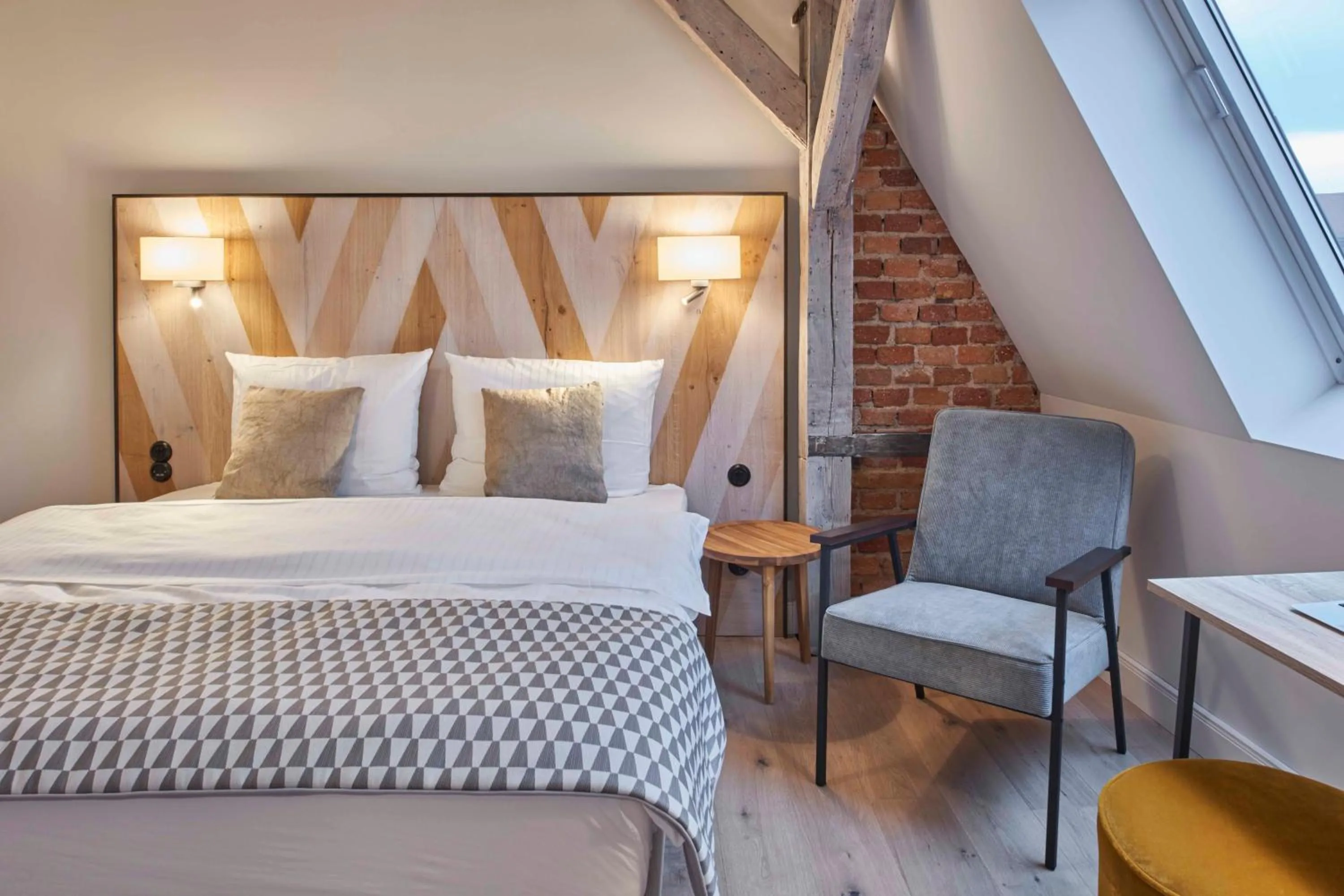 Bed in VIA`s Appartements und Ferienwohnungen