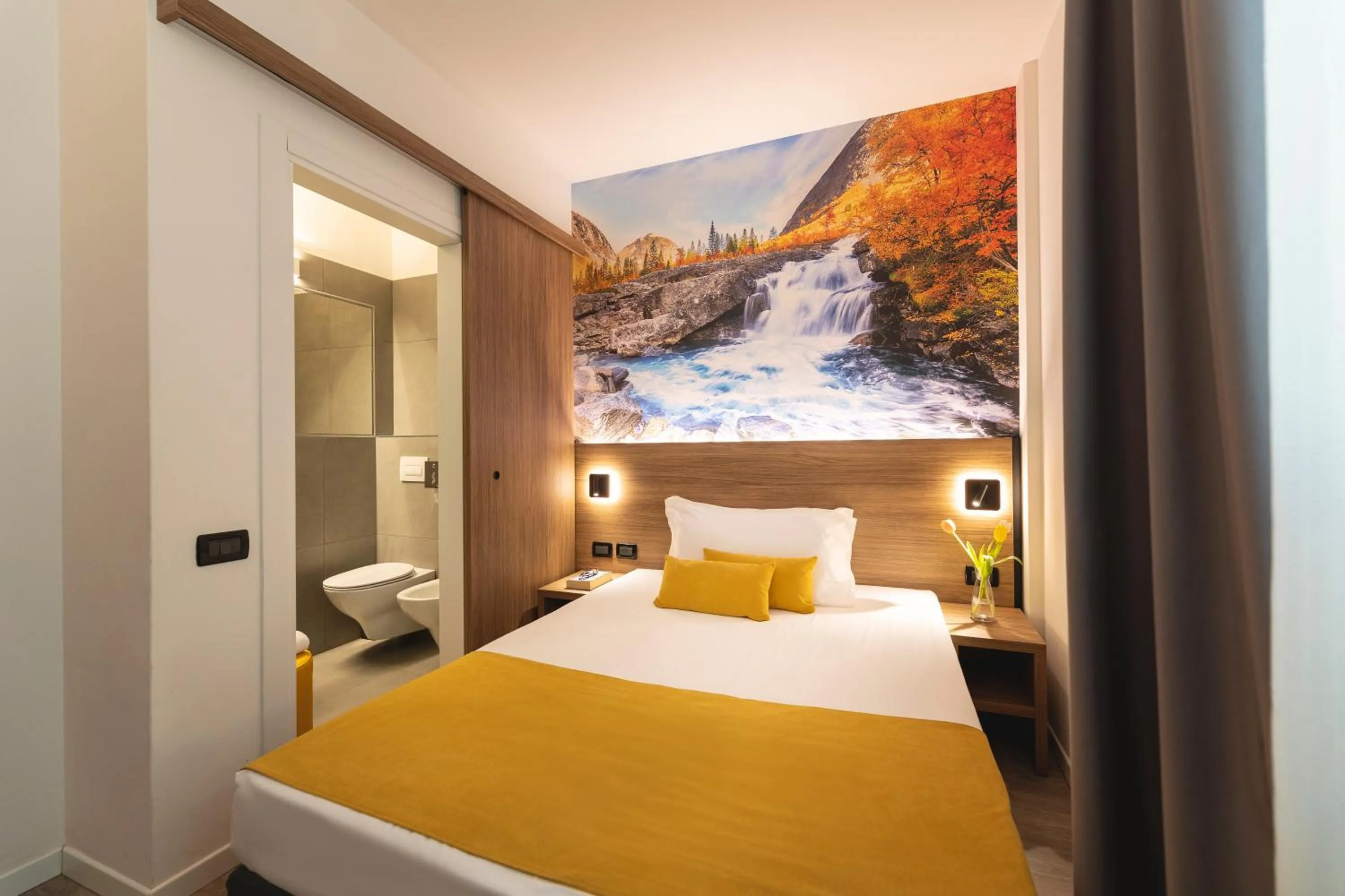 Bed in Hi Hotels Trento - Wellness & Spa Adults Only