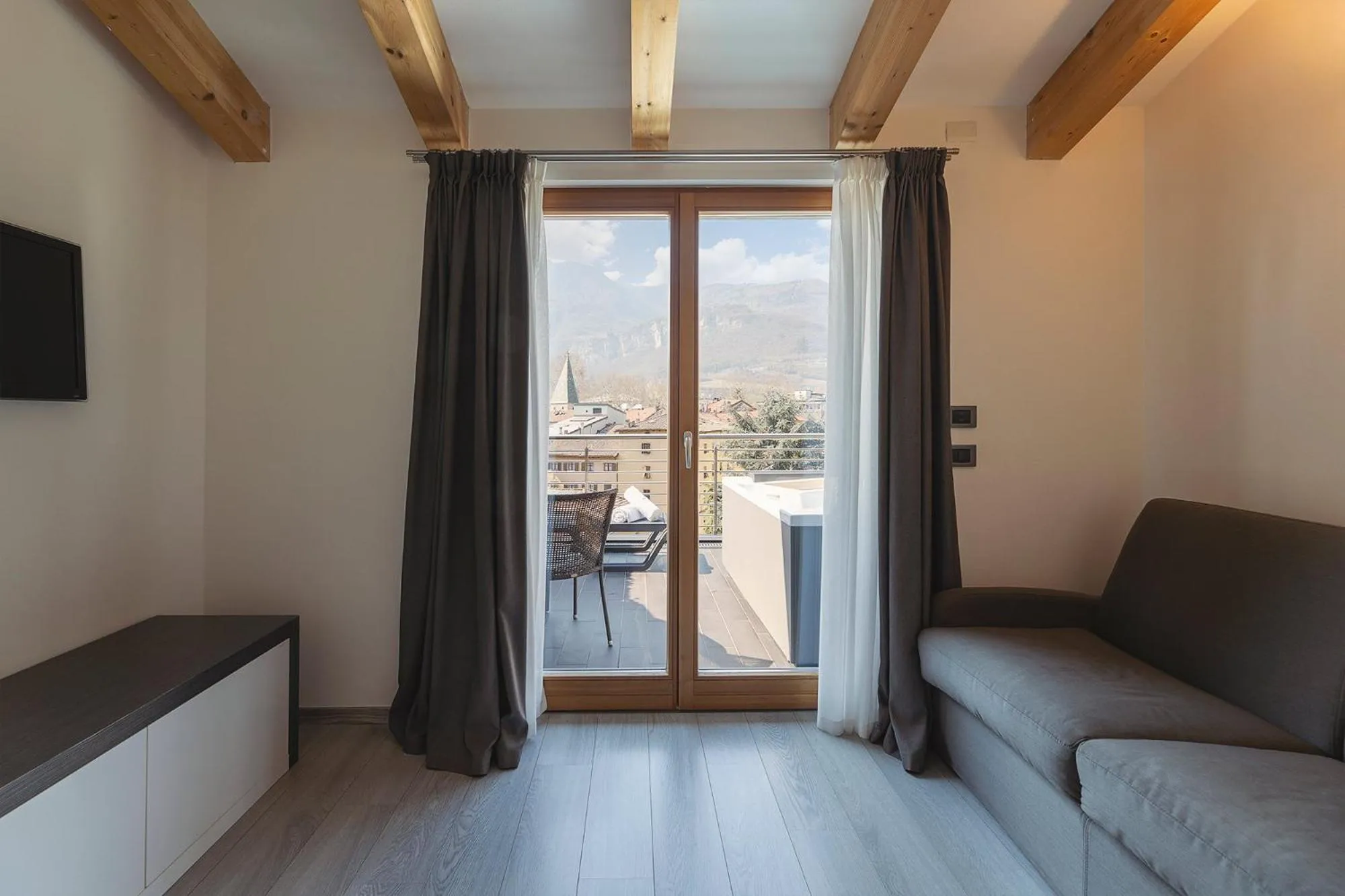Balcony/Terrace in Hi Hotels Trento - Wellness & Spa Adults Only