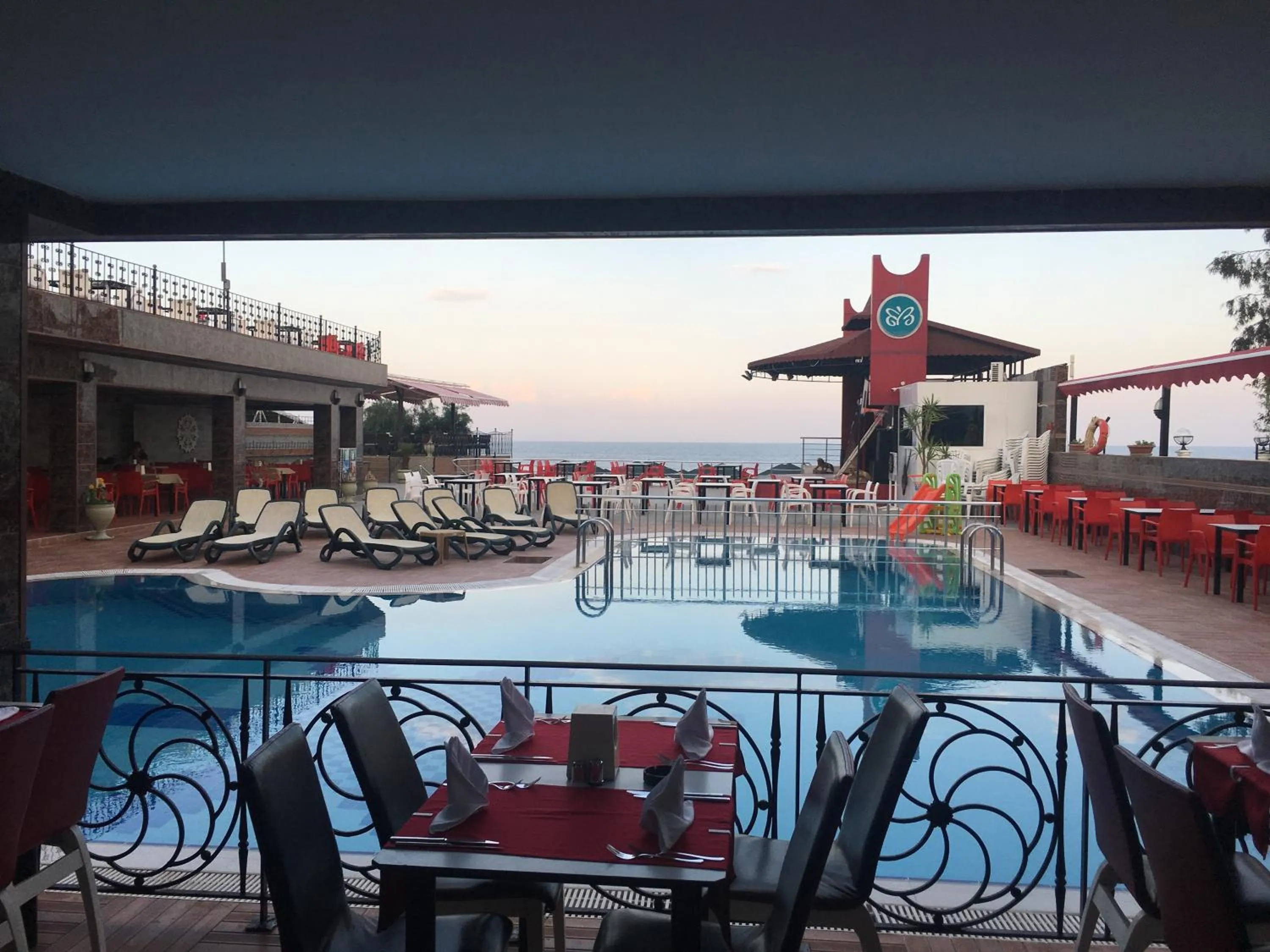 Pool view in Aleria Belport Beach Hotel
