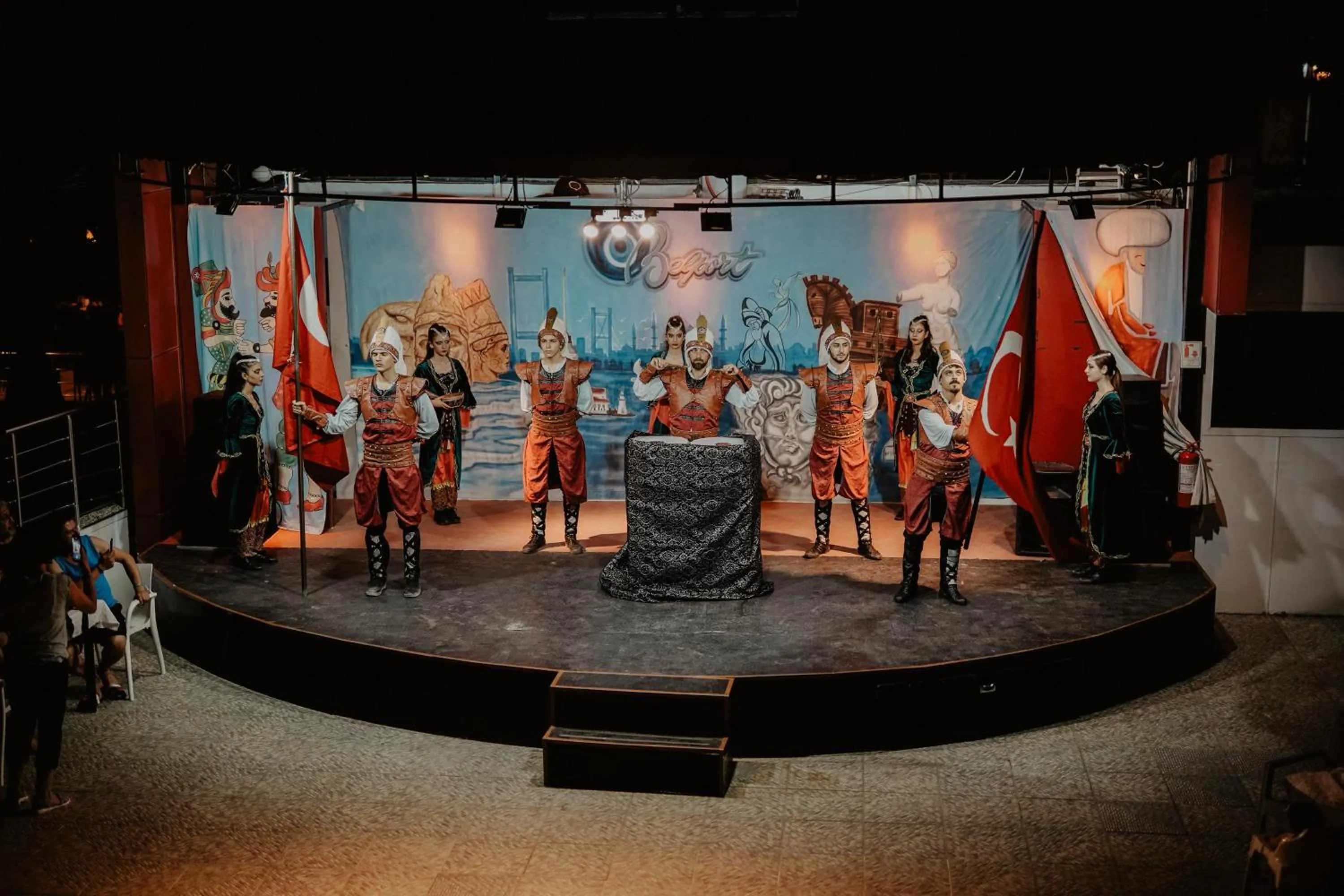 People in Aleria Belport Beach Hotel