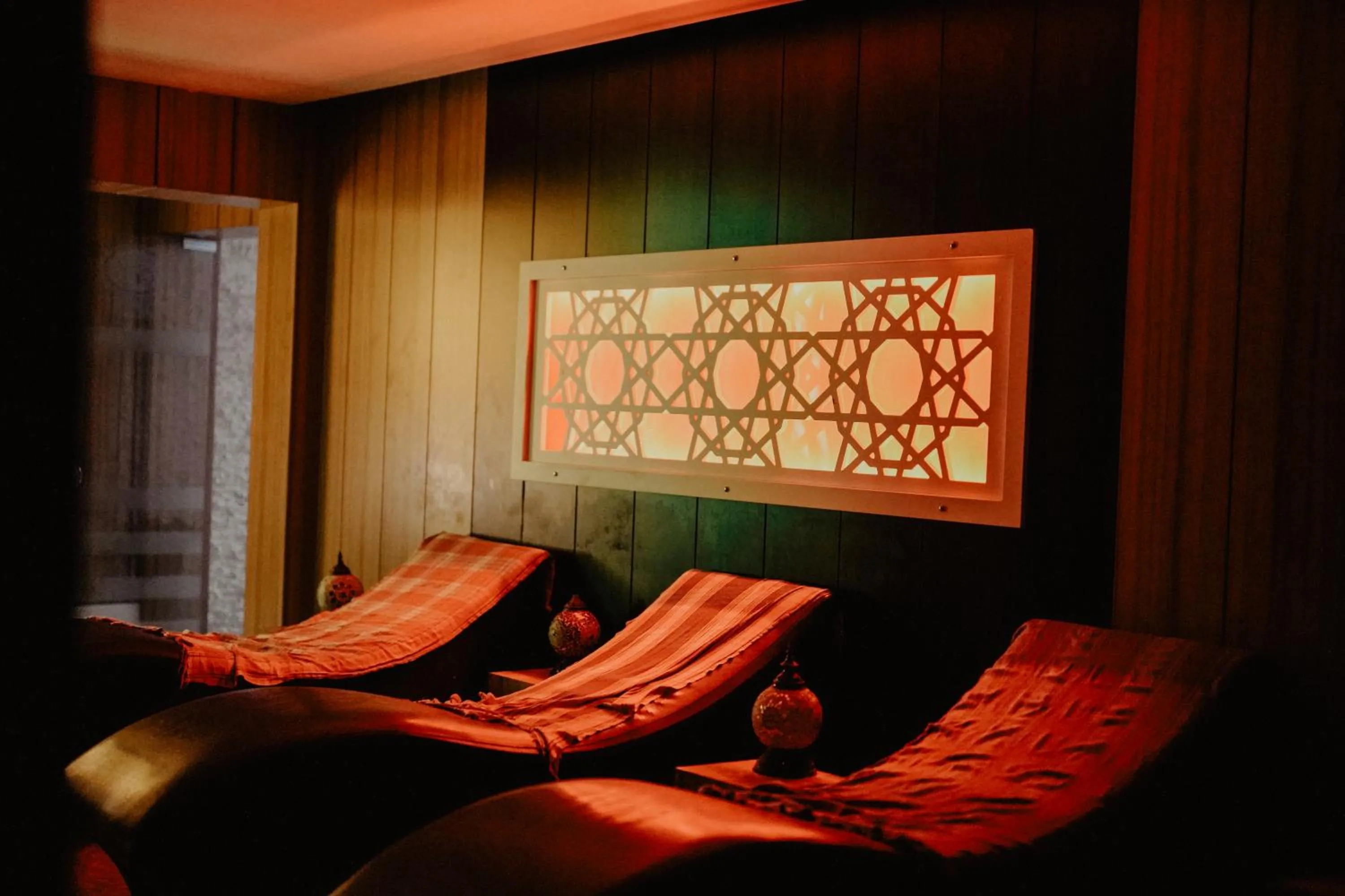 Sauna in Aleria Belport Beach Hotel