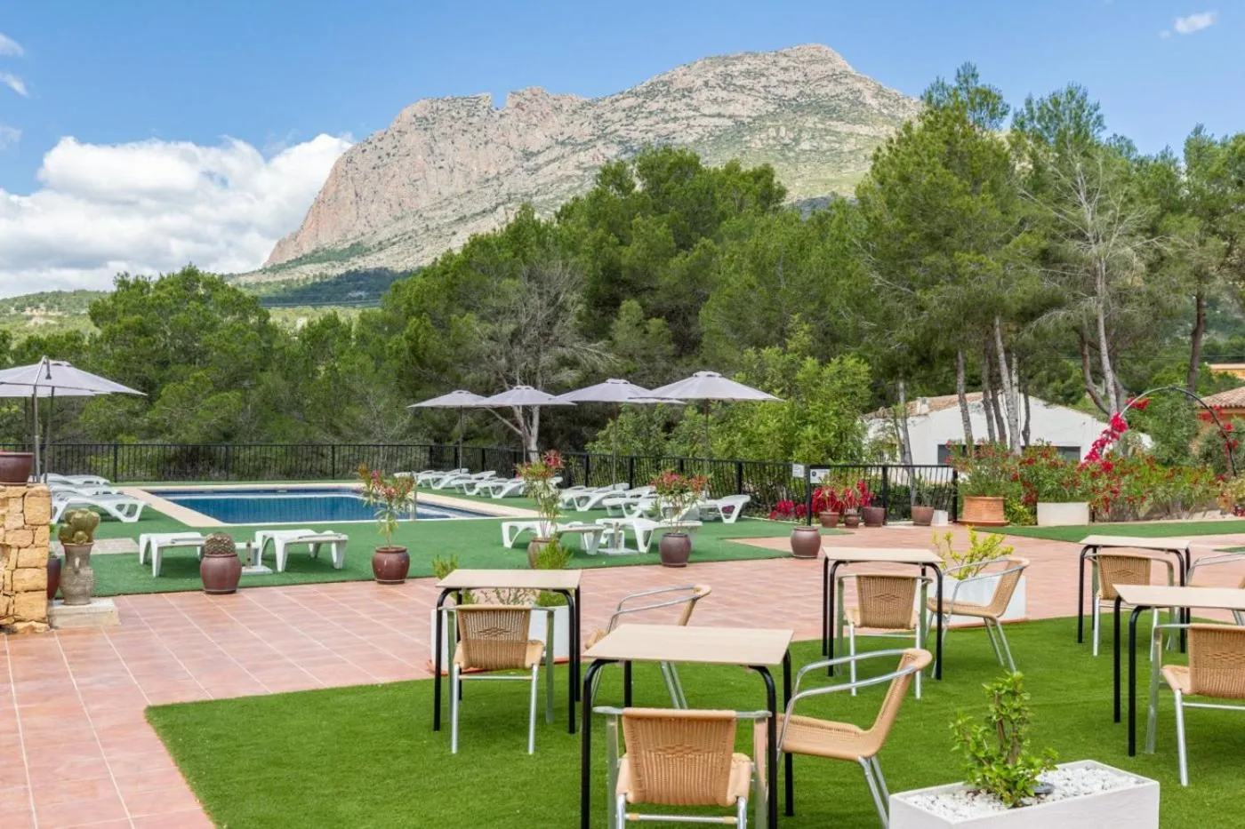 Balcony/Terrace, Swimming Pool in Hotel Finca Fabiola
