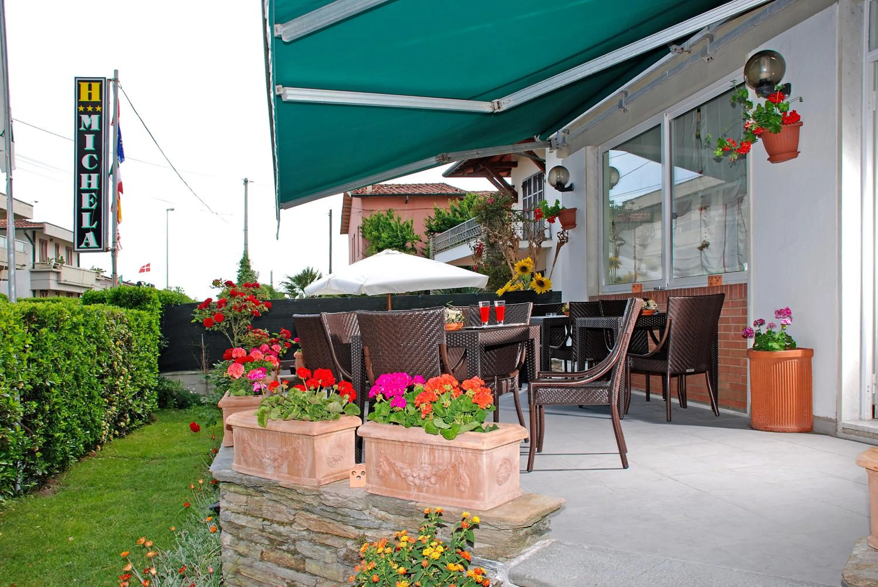 Patio in Hotel Michela