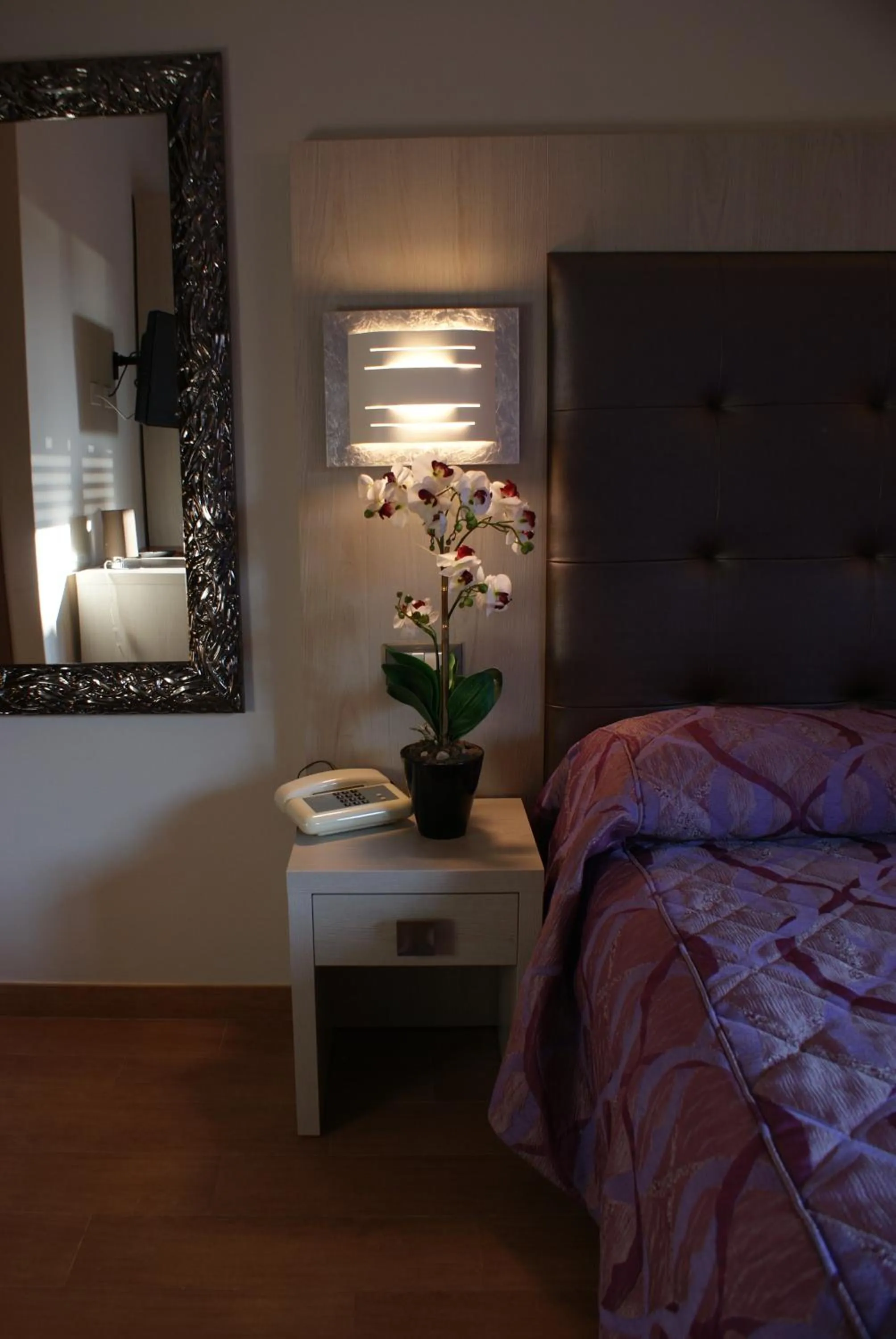 Decorative detail, Bed in Hotel Michela