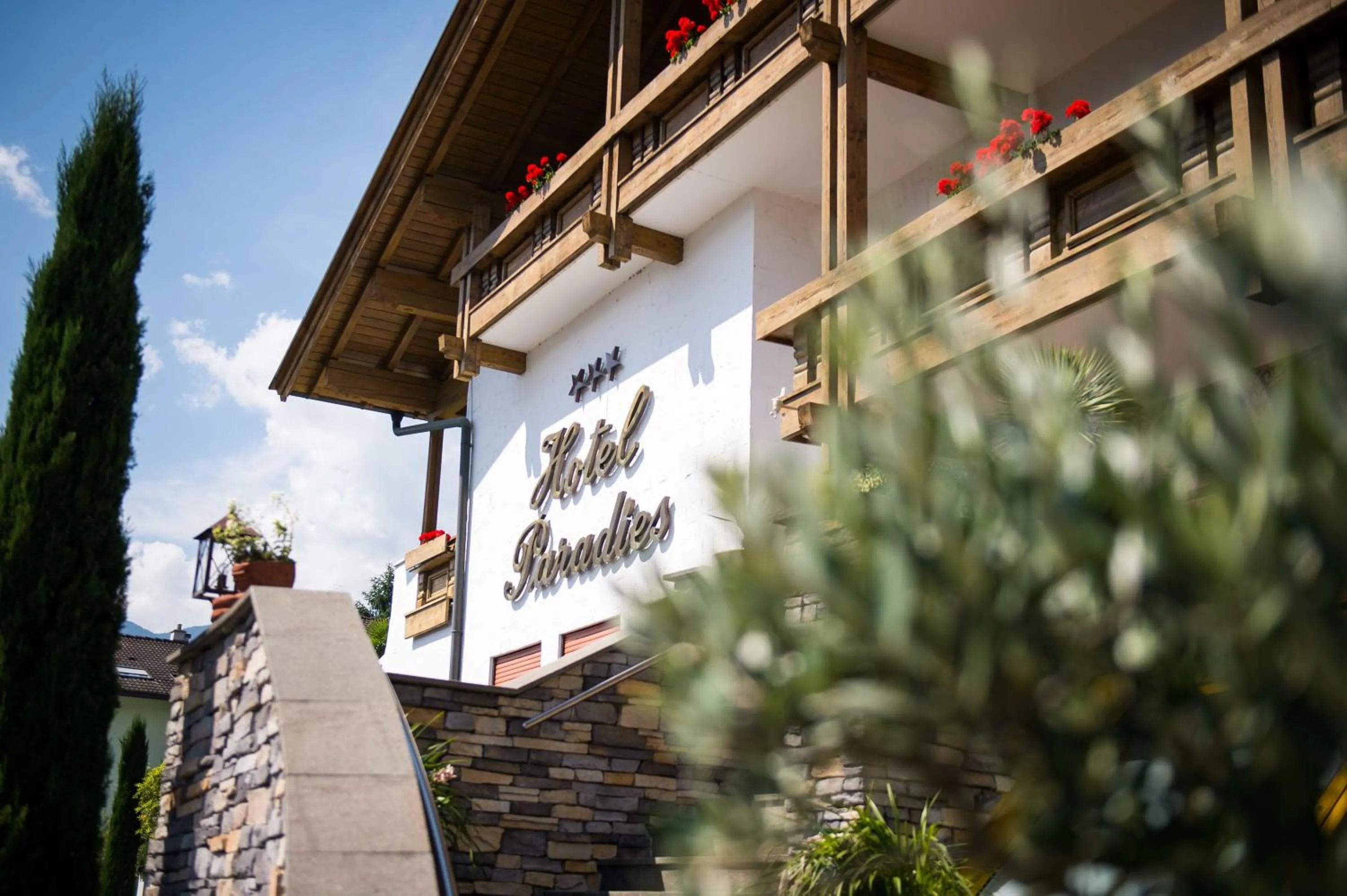 Facade/entrance in Hotel Paradies