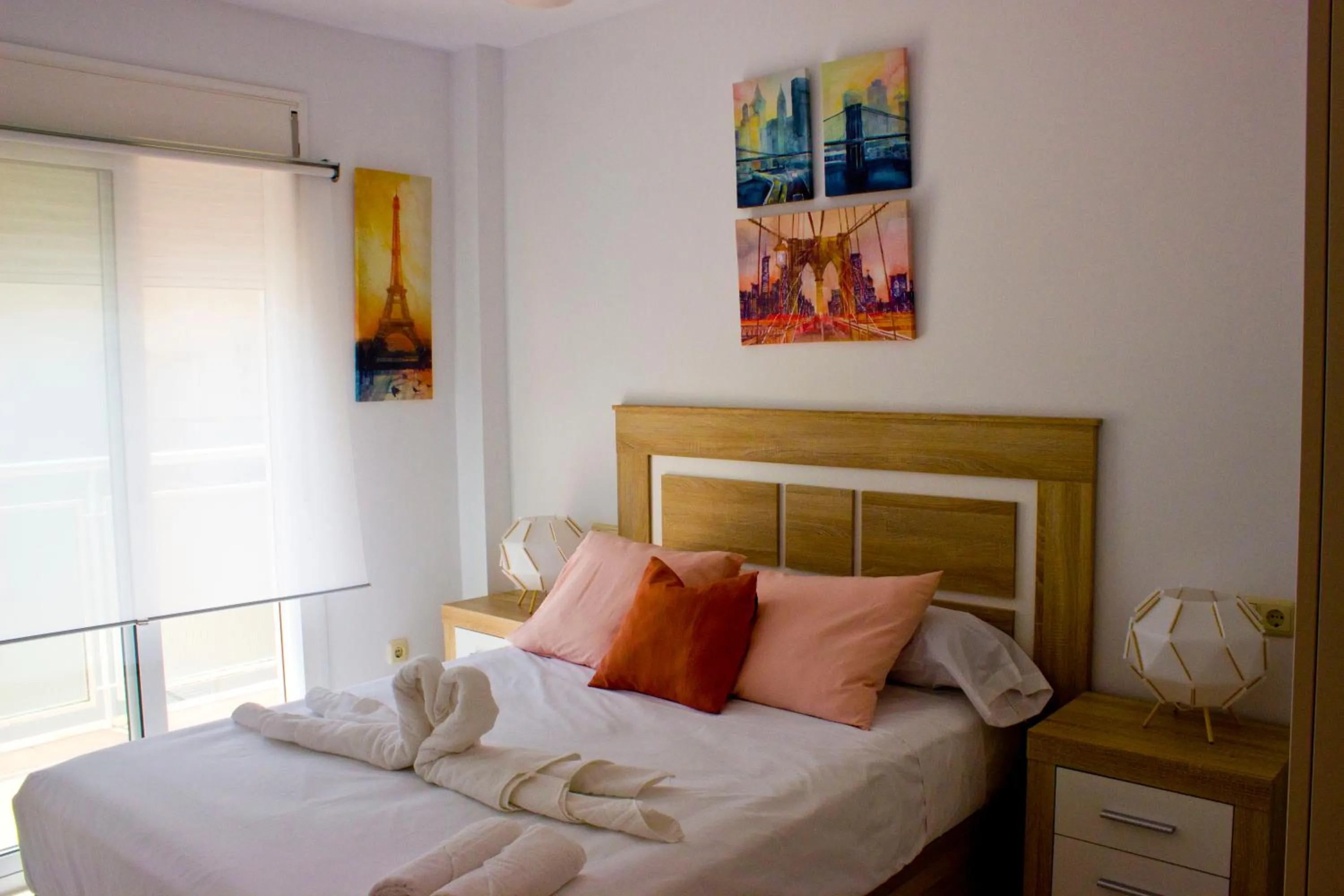 Bed in Seaview Fuengirola Apartment