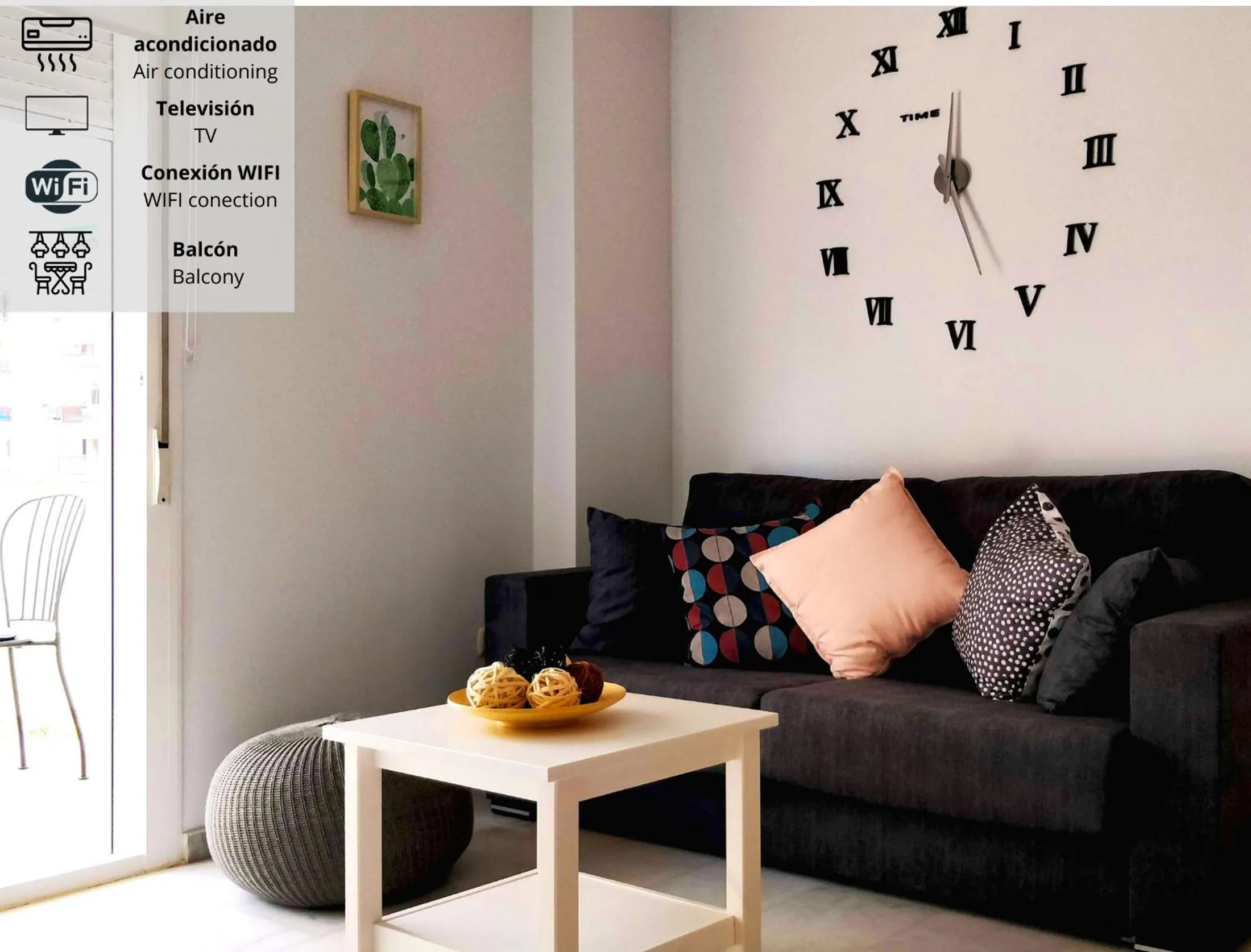 Living room in Seaview Fuengirola Apartment