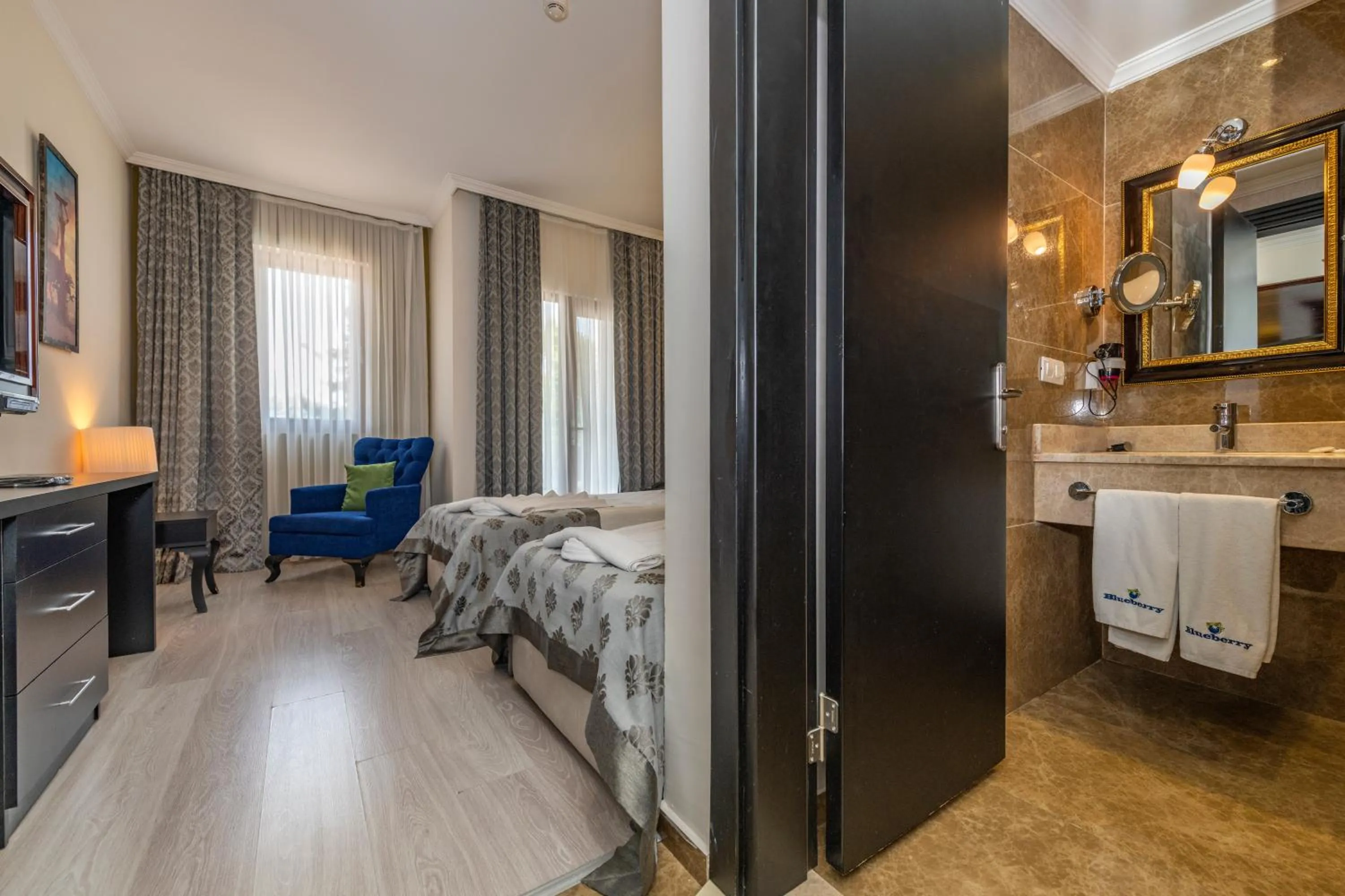 Bed in Blueberry Boutique Hotel