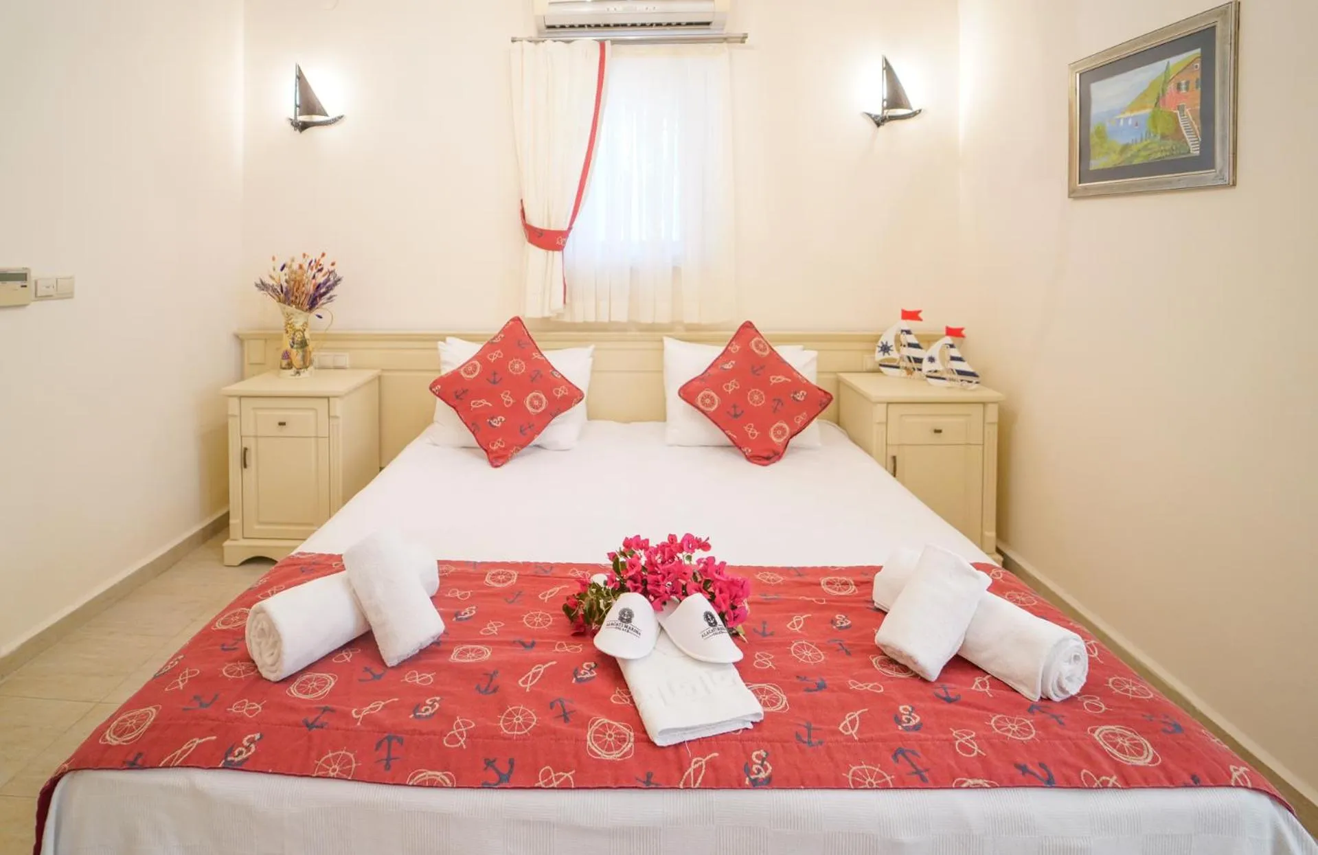 Bed in Alacati Marina Palace