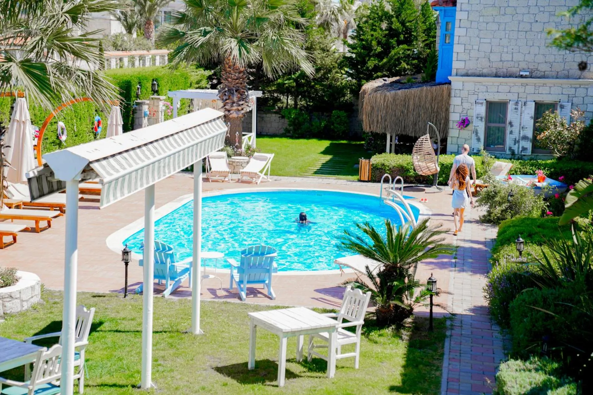 Garden in Alacati Marina Palace