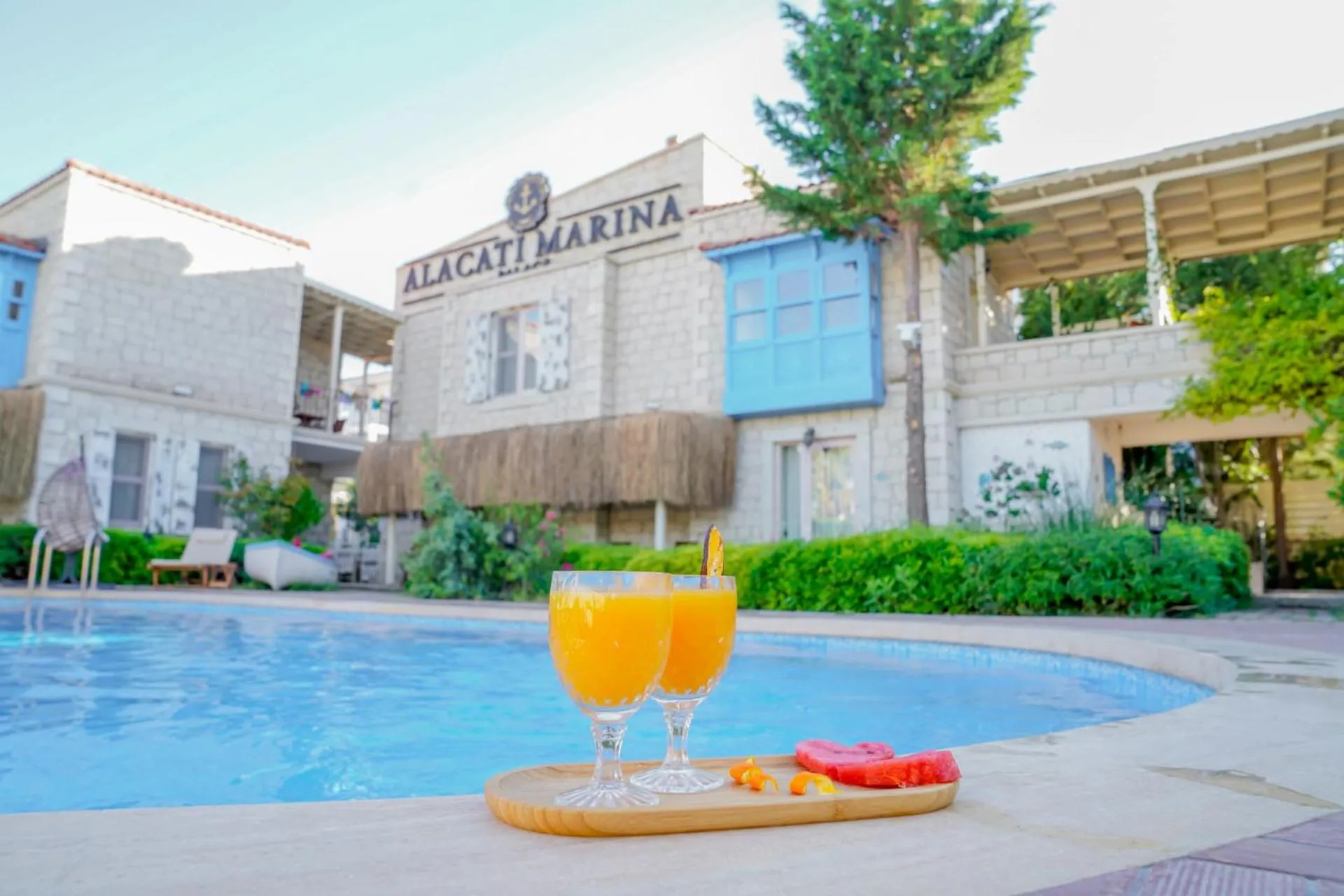 Swimming pool in Alacati Marina Palace